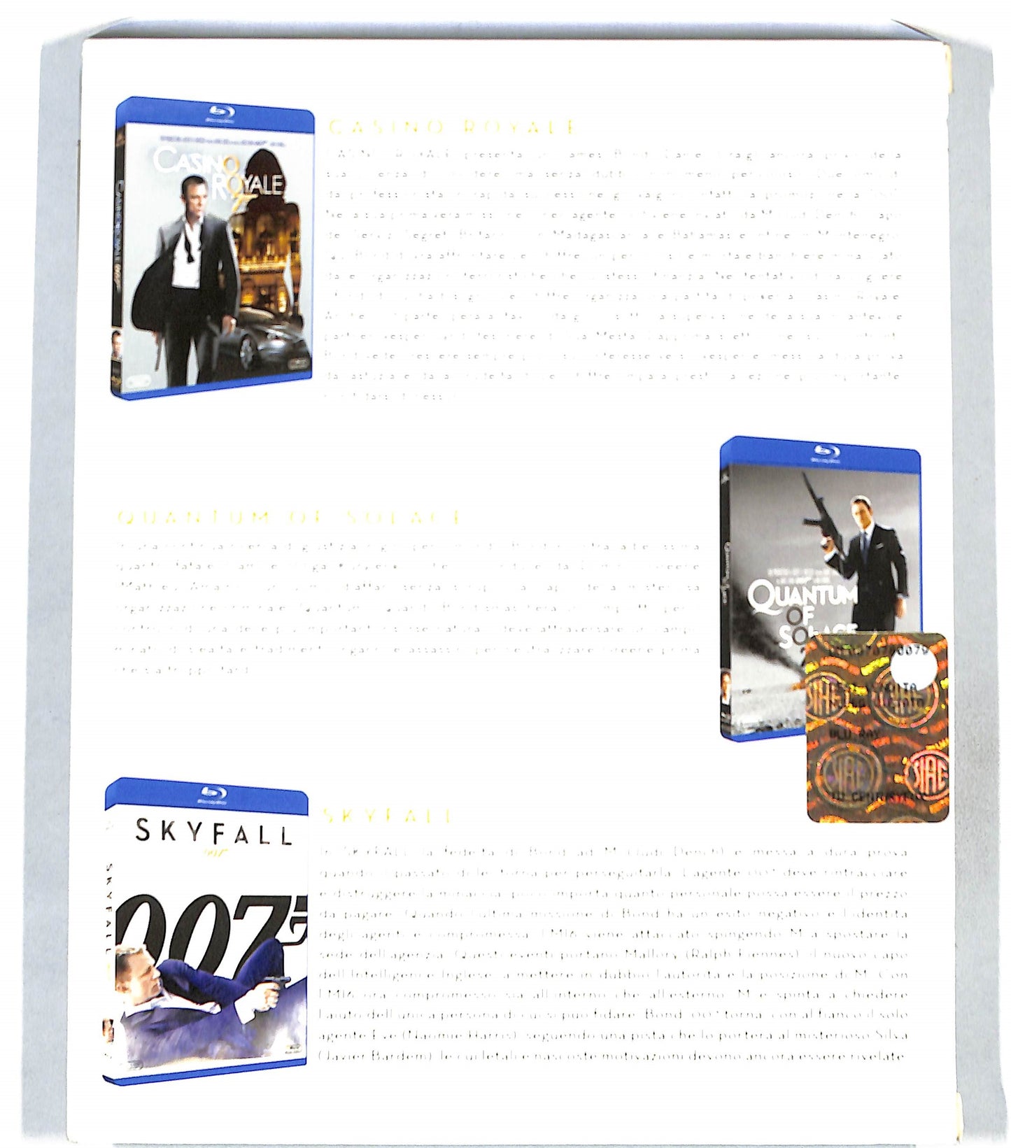 EBOND Daniel Craig 007 Cofanetto BLURAY DB711615