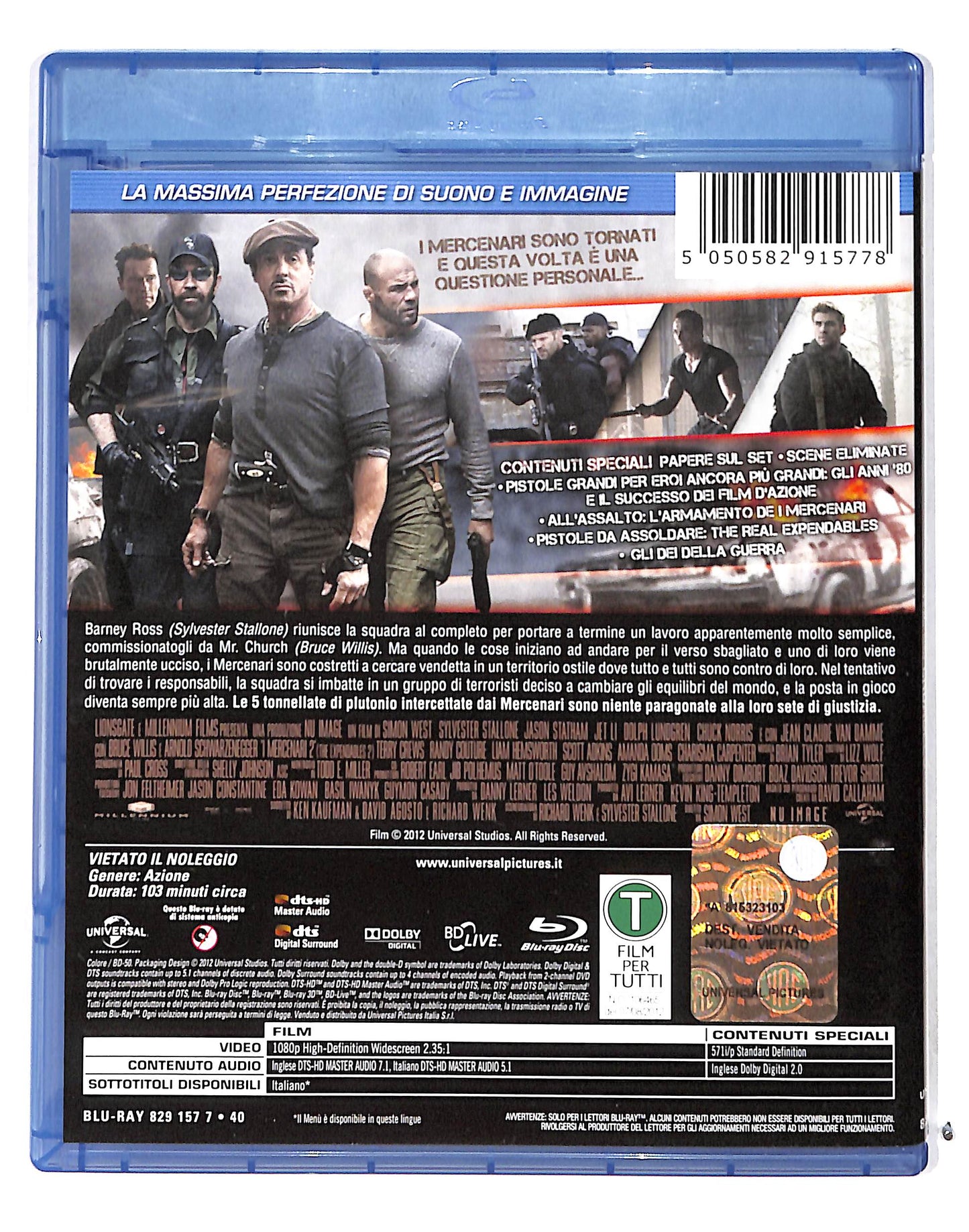 EBOND I mercenari 2 BLURAY BLURAY DB711618
