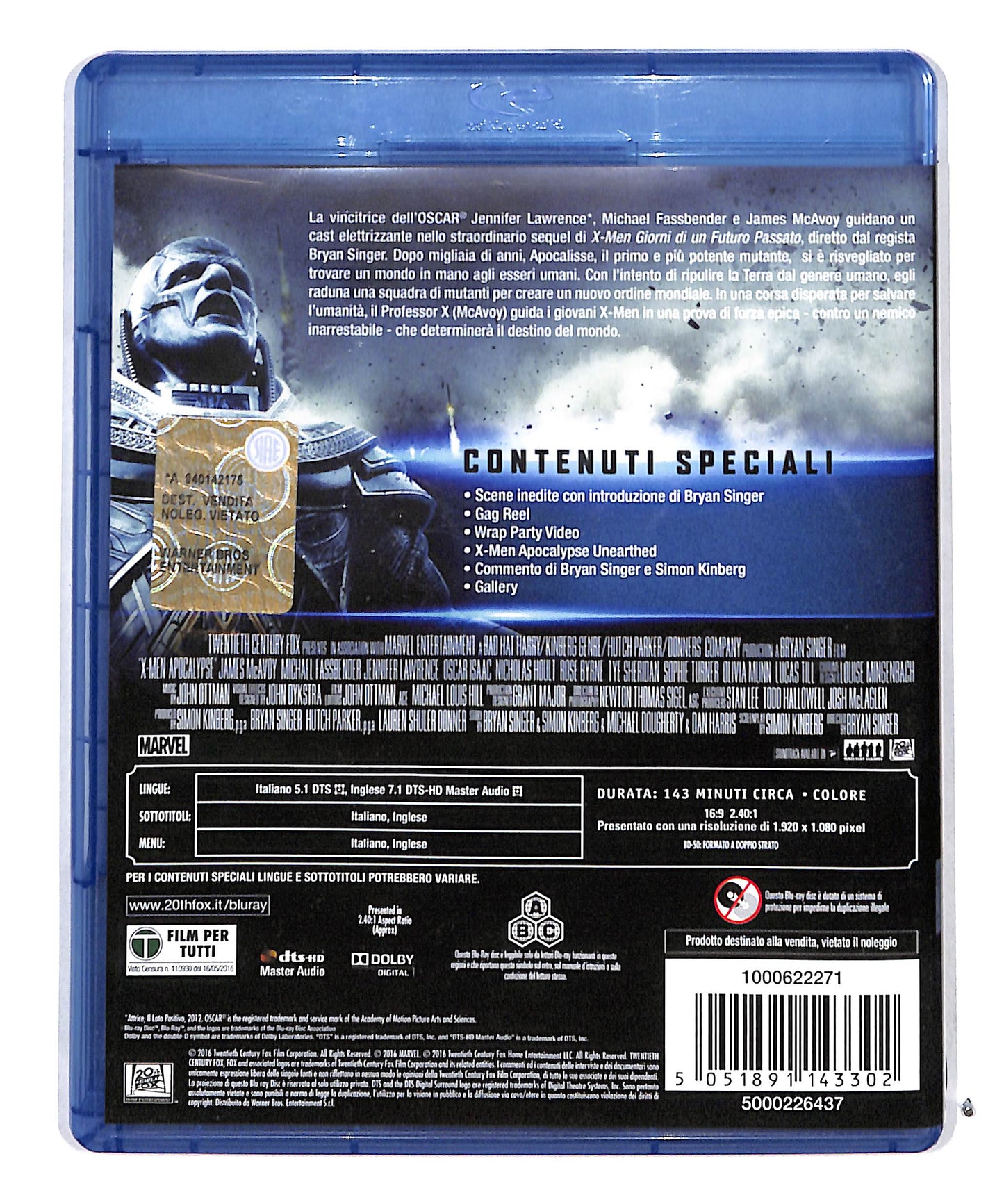 EBOND X - Men l'apocalisse BLURAY DB711650
