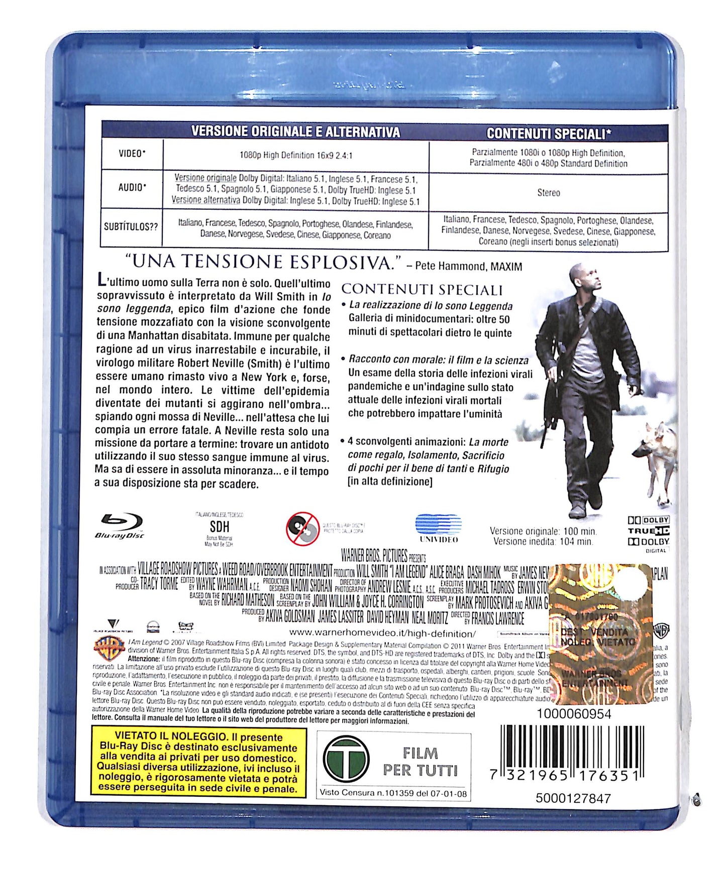 EBOND Io sono Leggenda  BLURAY DB711662