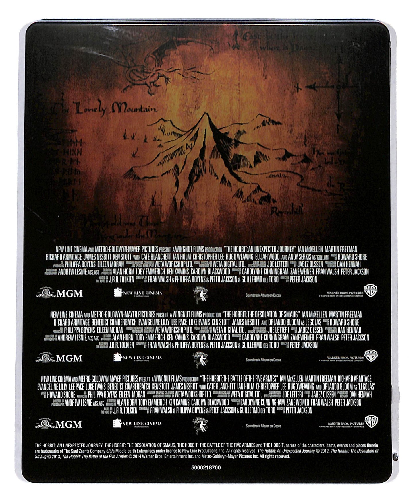 EBOND The Hobbit Trilogy STEELBOOK BLURAY BLURAY BLURAY DB711665