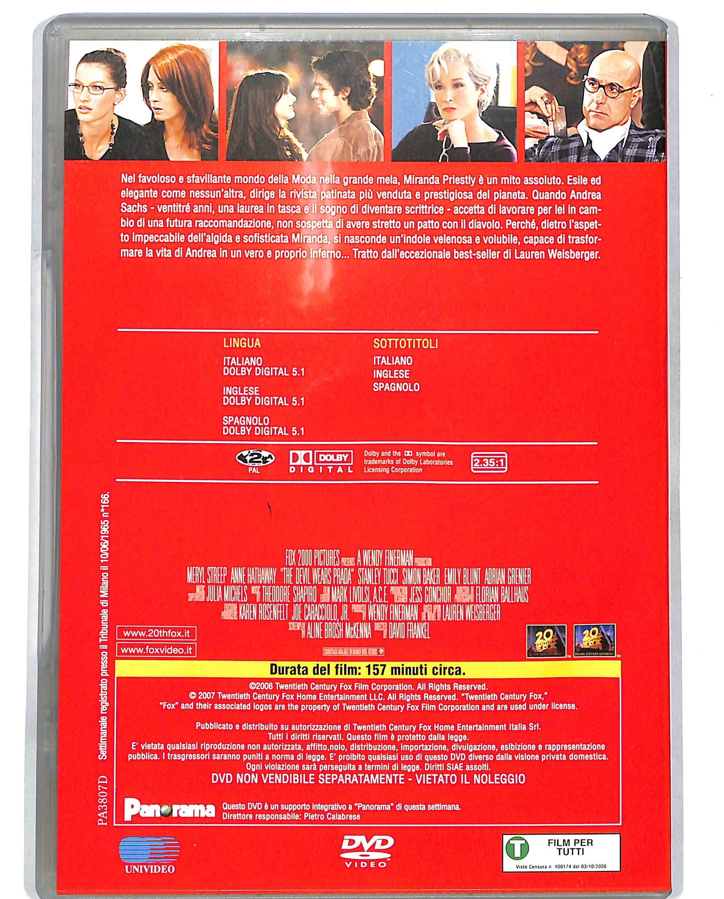 EBOND Il diavolo veste Prada EDITORIALE DVD DB711822