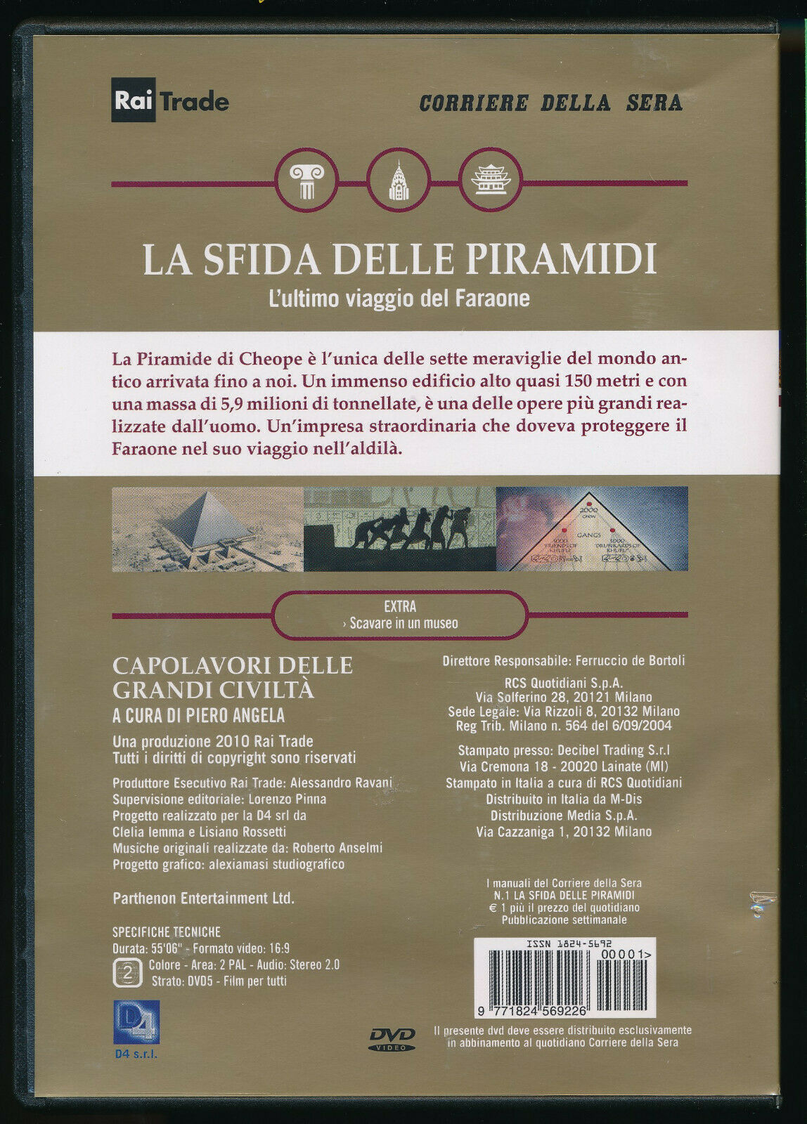 EBOND La Sfida Delle Piramidi L'ultimo Viaggio Del Faraone DVD DB712320