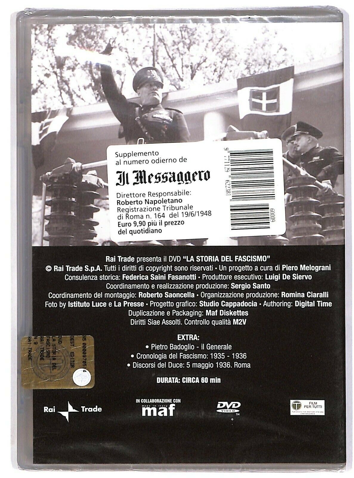 EBOND La Storia Del Fascismo Vol.9: L'impero (1939-1940) DVD DB712349