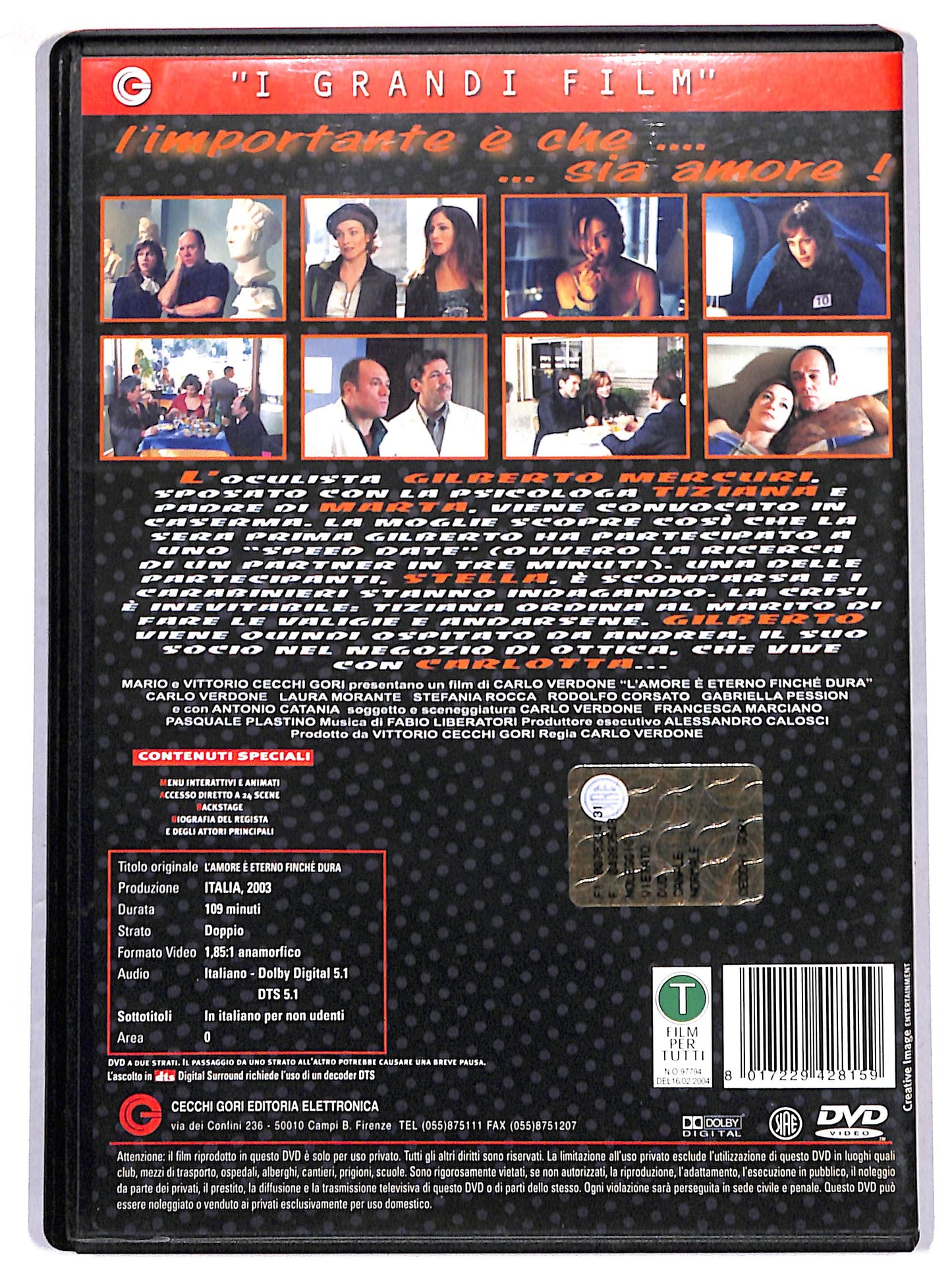 EBOND l'amore e eterno finche dura DVD DB712456