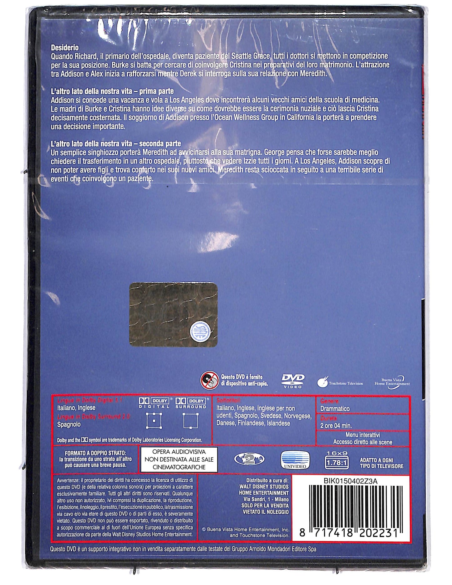 EBOND Grey's Anatomy Terza serie Disco 6 Ep.21-23 DVD DB712607
