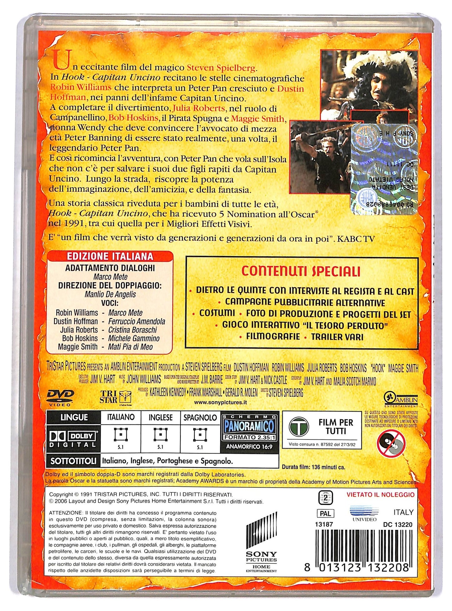 EBOND Hook - Capitan Uncino COLLECTOR'S EDITION DVD DB712635