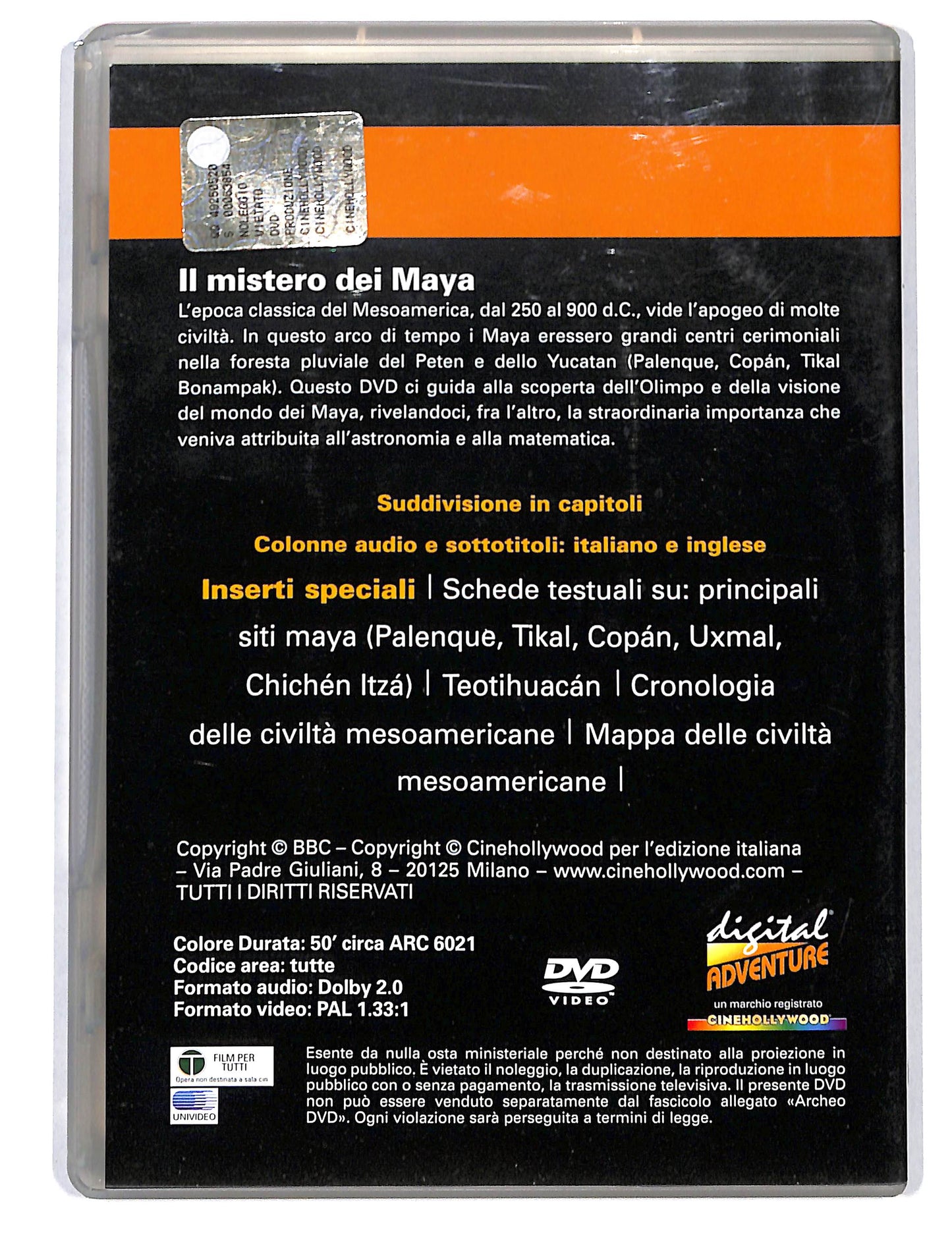 EBOND Archeo dvd - il mistero dei Maya EDITORIALE DVD DB712755