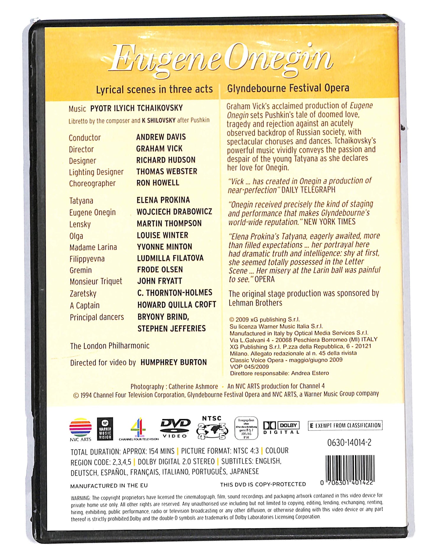 EBOND Classic Opera - Eugene Onegin DVD DB712757