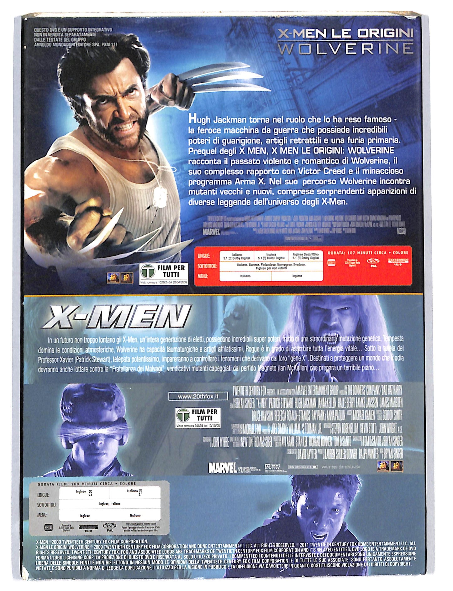 EBOND X-Men le origini Wolverine - X-Men EDITORIALE DVD DB712768