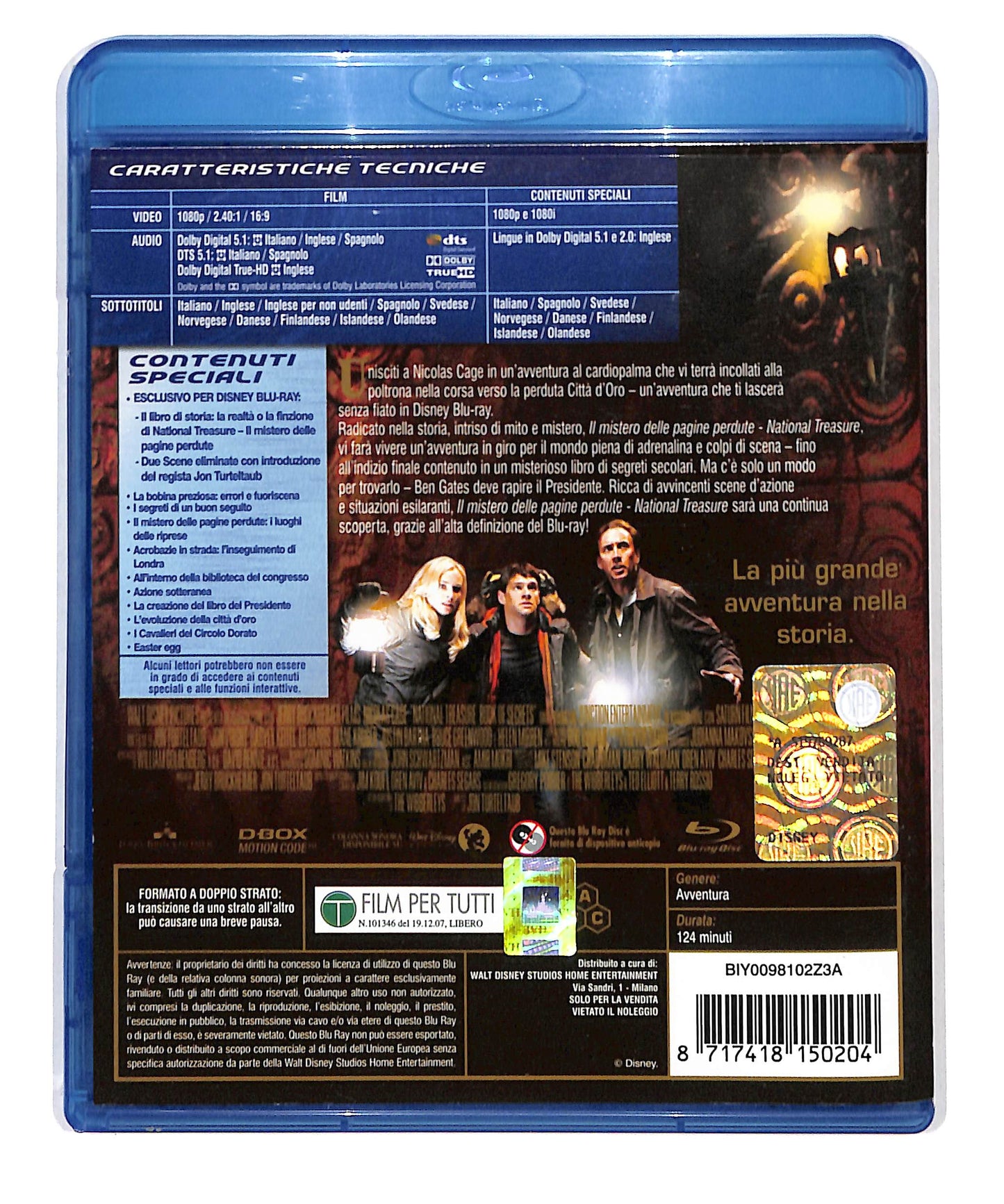 EBOND Il mistero delle pagine perdute - National Treasure  BLURAY DB712902