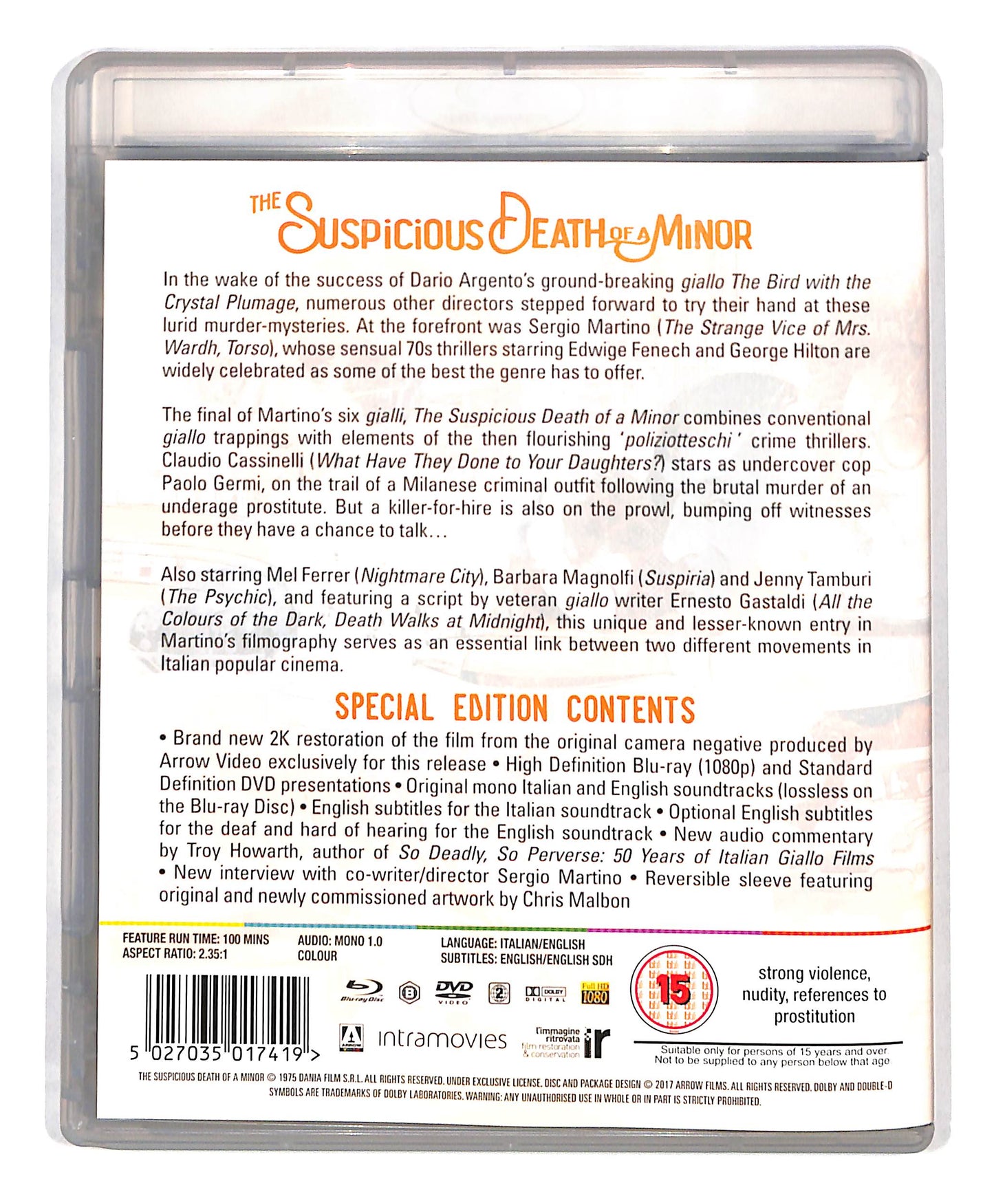 EBOND The Suspicious Death Of A Minor BLURAY DB712910