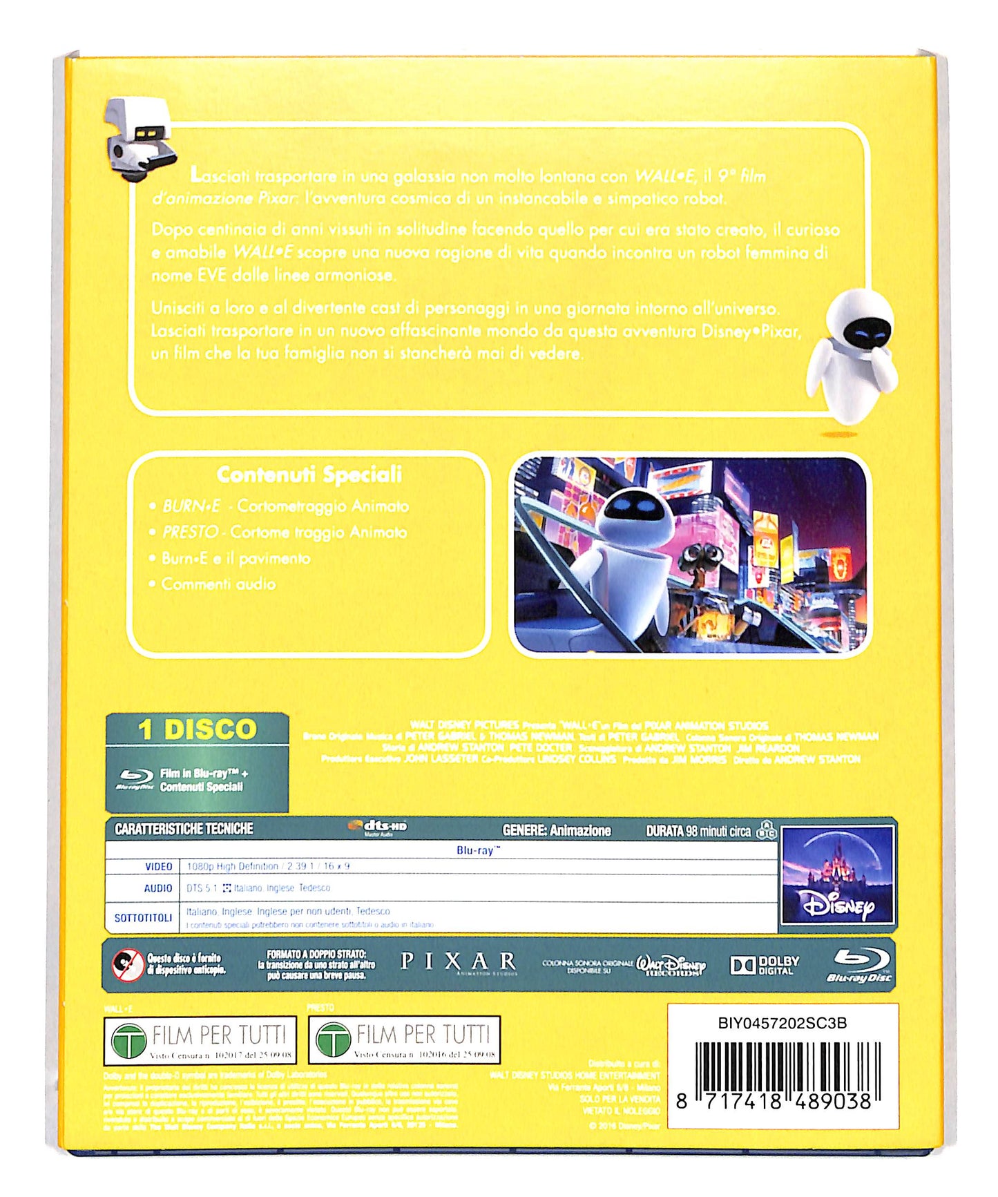 EBOND Wall-E BLURAY DB712925