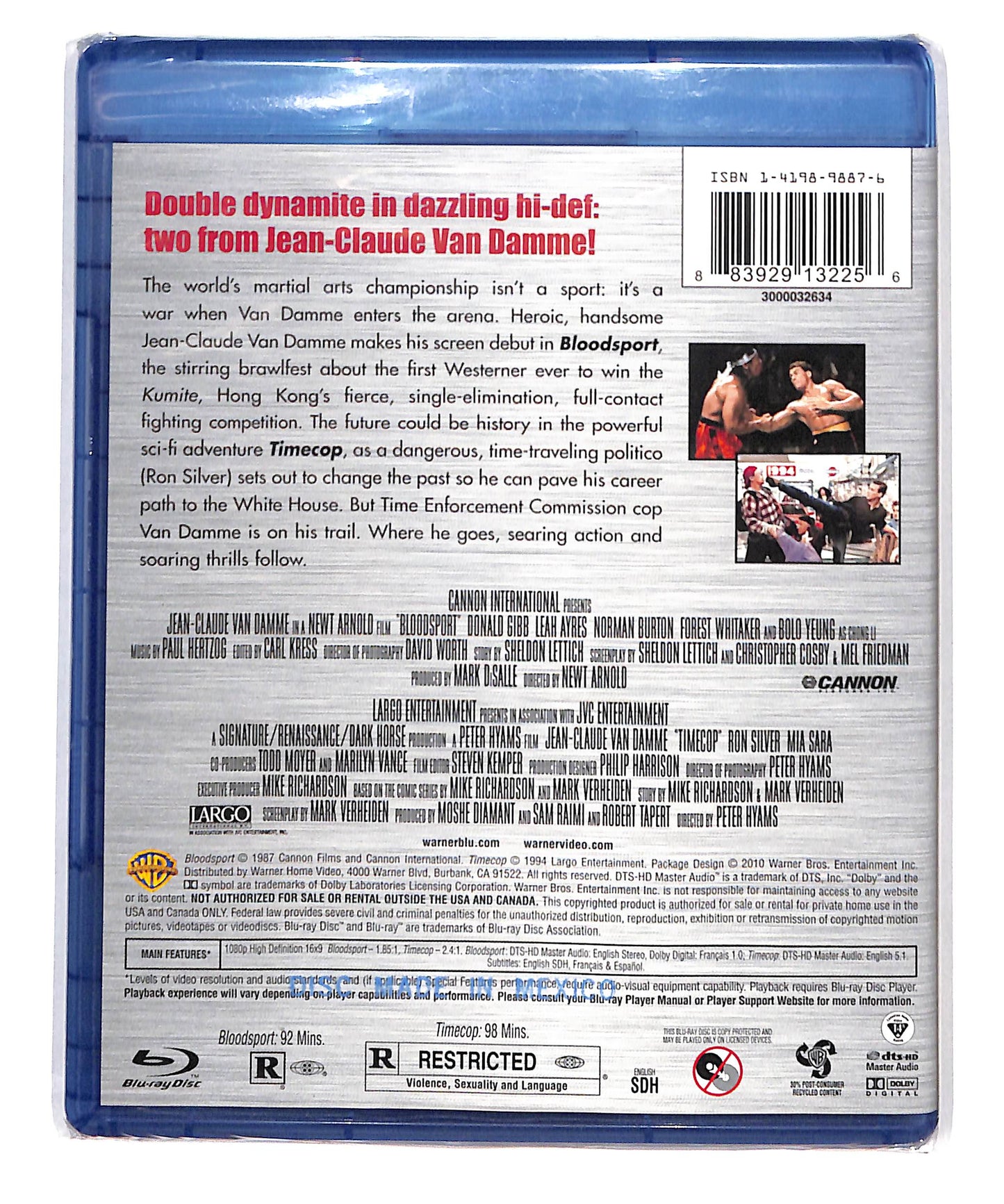 EBOND Bloodsport - Timecop BLURAY DB712938