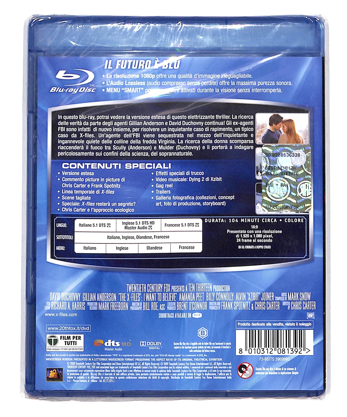 EBOND X Files Voglio crederci BLURAY DB712943