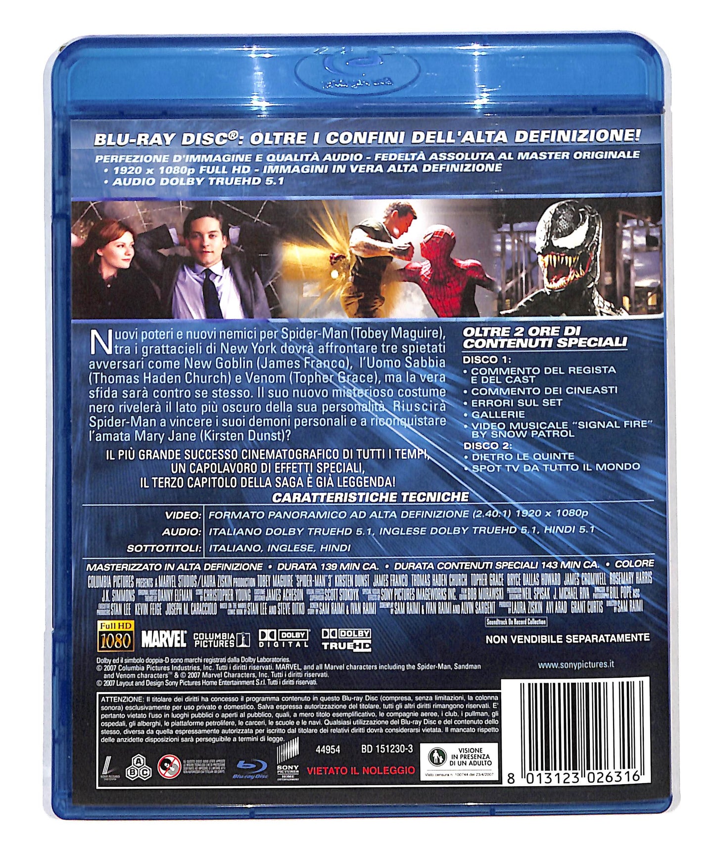 EBOND Spider Man 3 - 2 Dischi BLURAY BLURAY DB712950