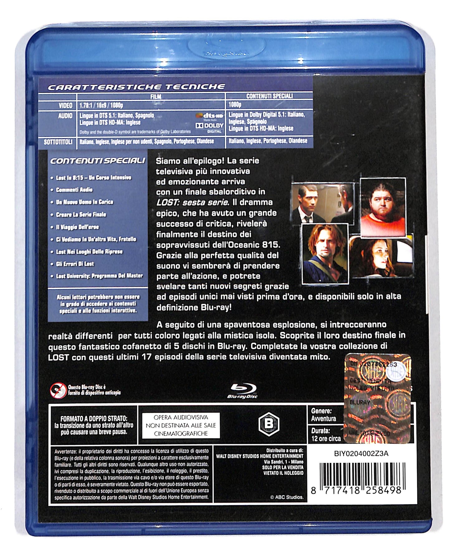 EBOND Lost la Sesta Serie Completa BLURAY BLURAY DB712952