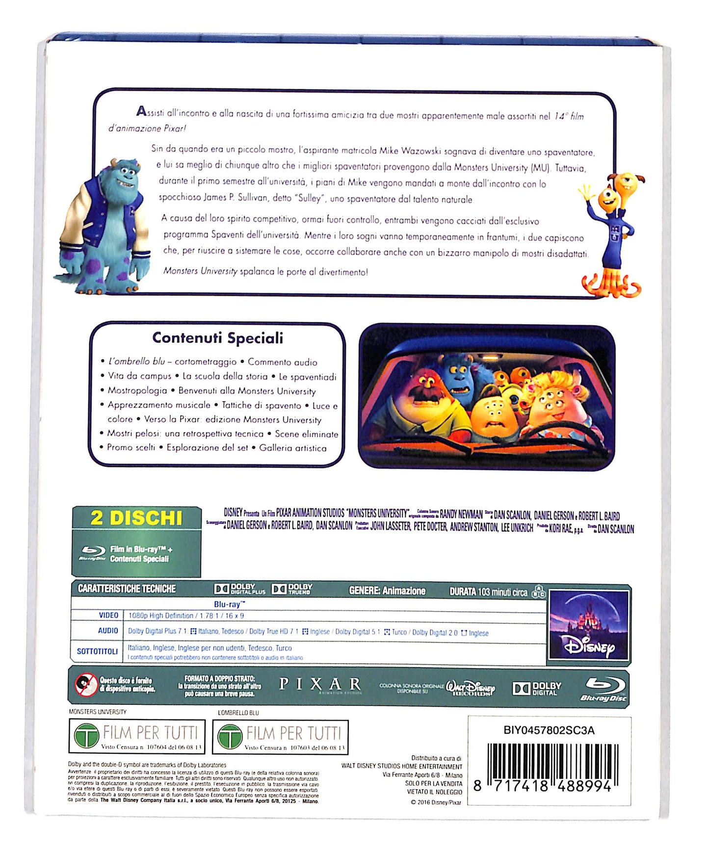 EBOND Monster University BLURAY DB712954