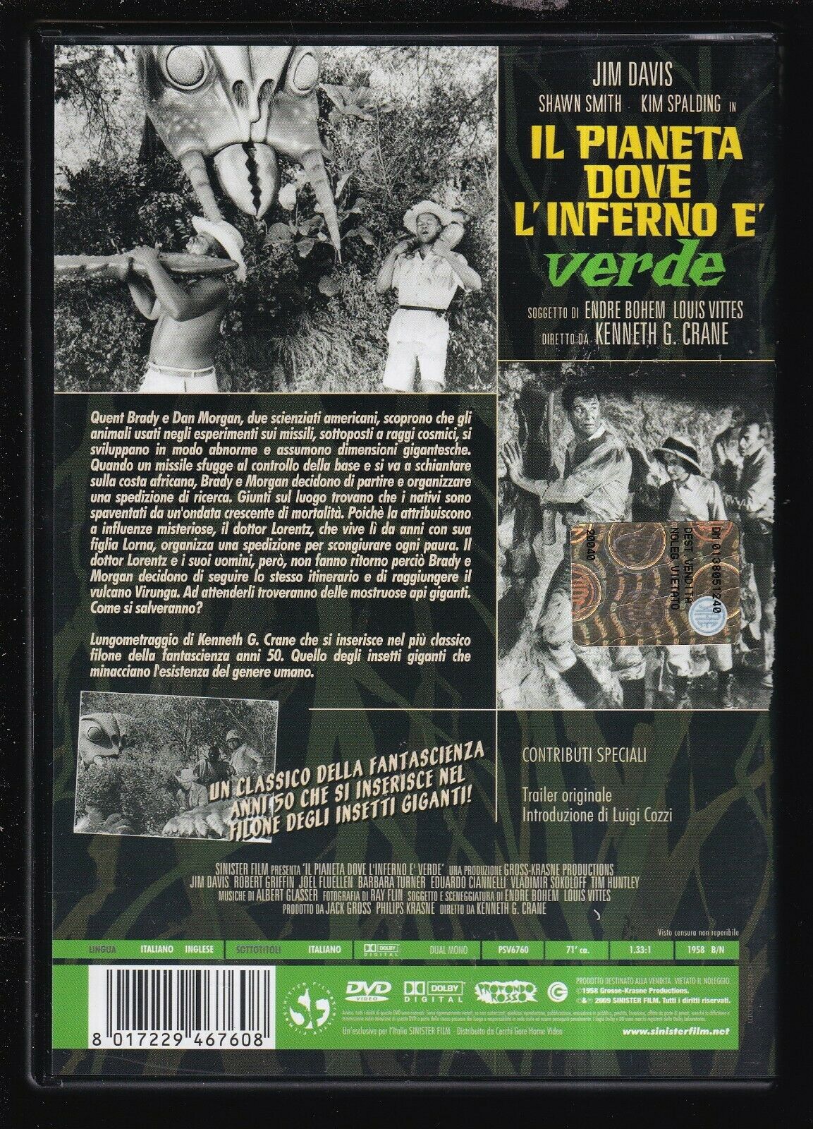 EBOND Il Pianeta Dove L'inferno e Verde DVD DB712970