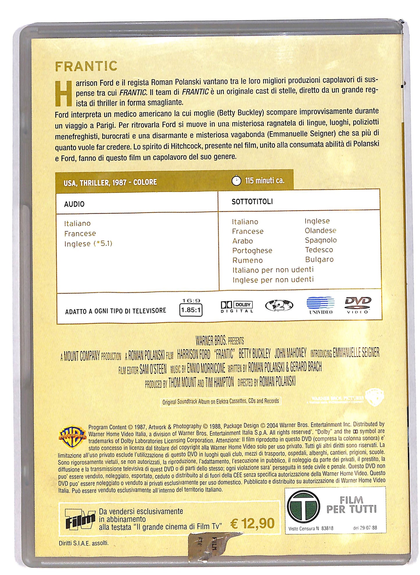 EBOND Frantic EDITORIALE DVD DB713135