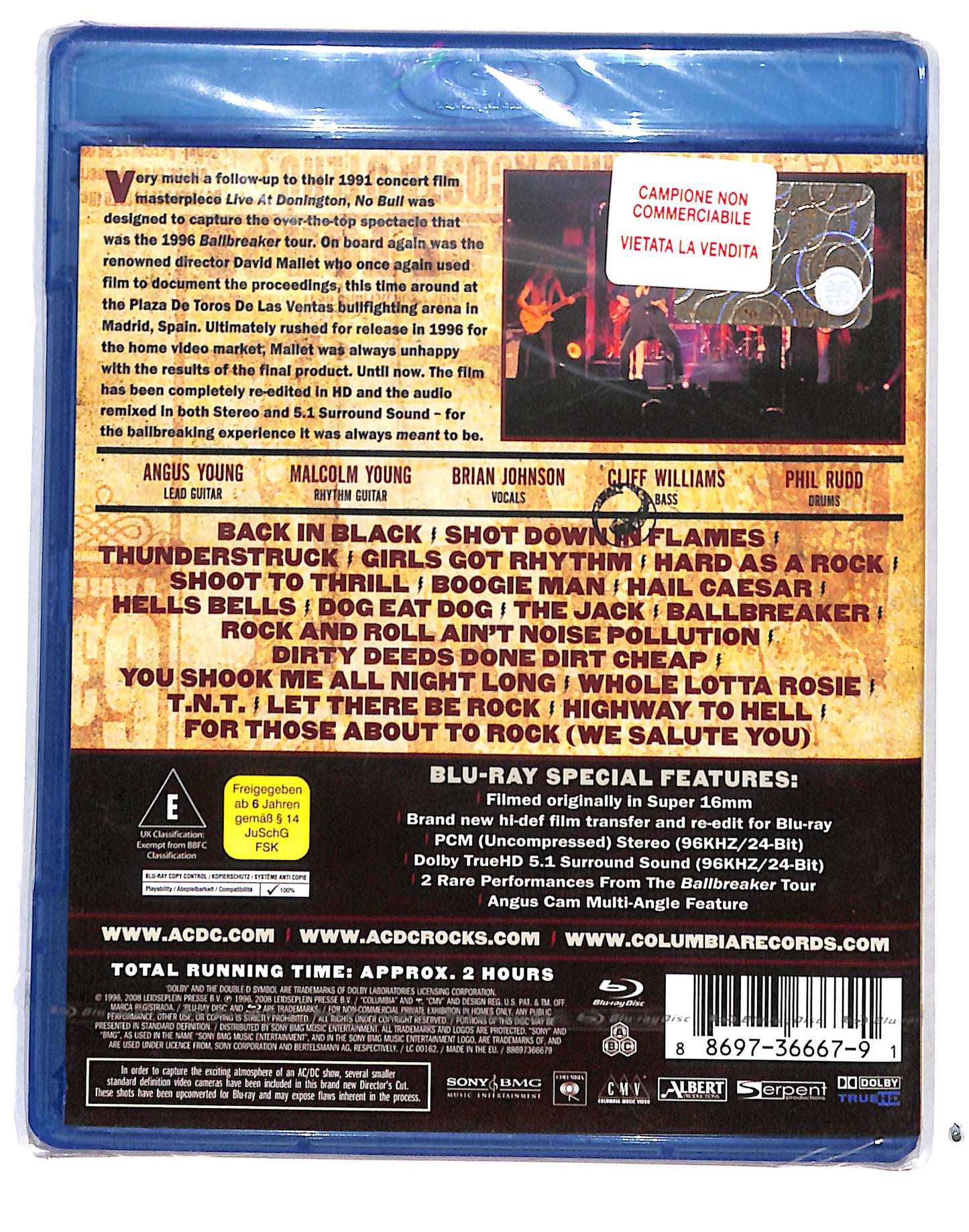 EBOND AC/DC - No Bull: Directors Cut BLURAY DB713209