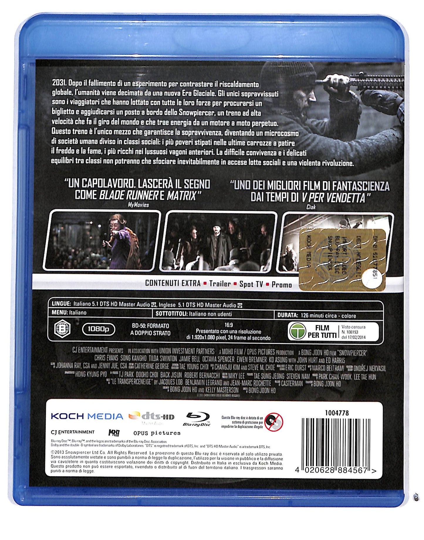 EBOND Snowpiercer BLURAY BLURAY DB713215