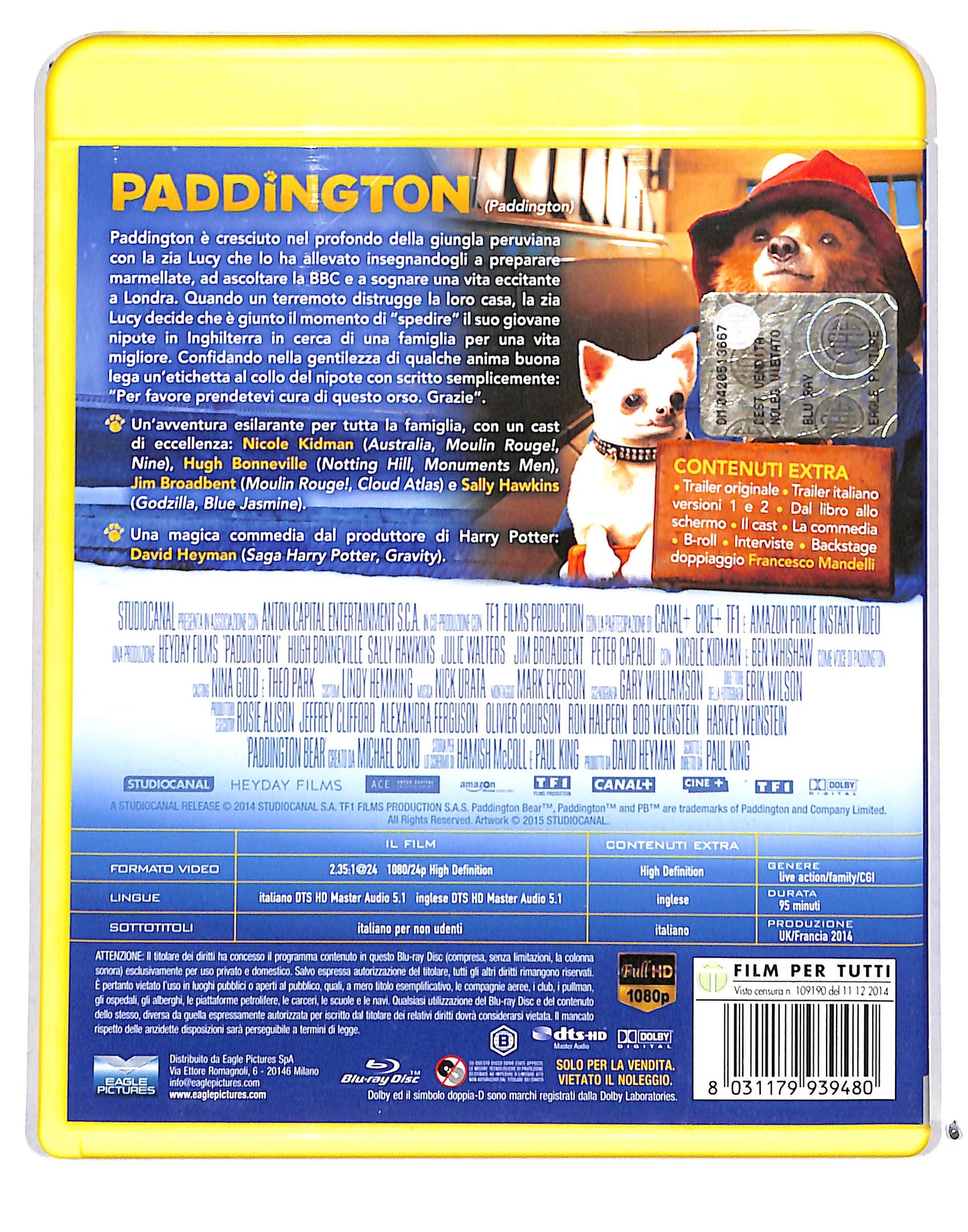EBOND Paddington BLURAY BLURAY DB713232