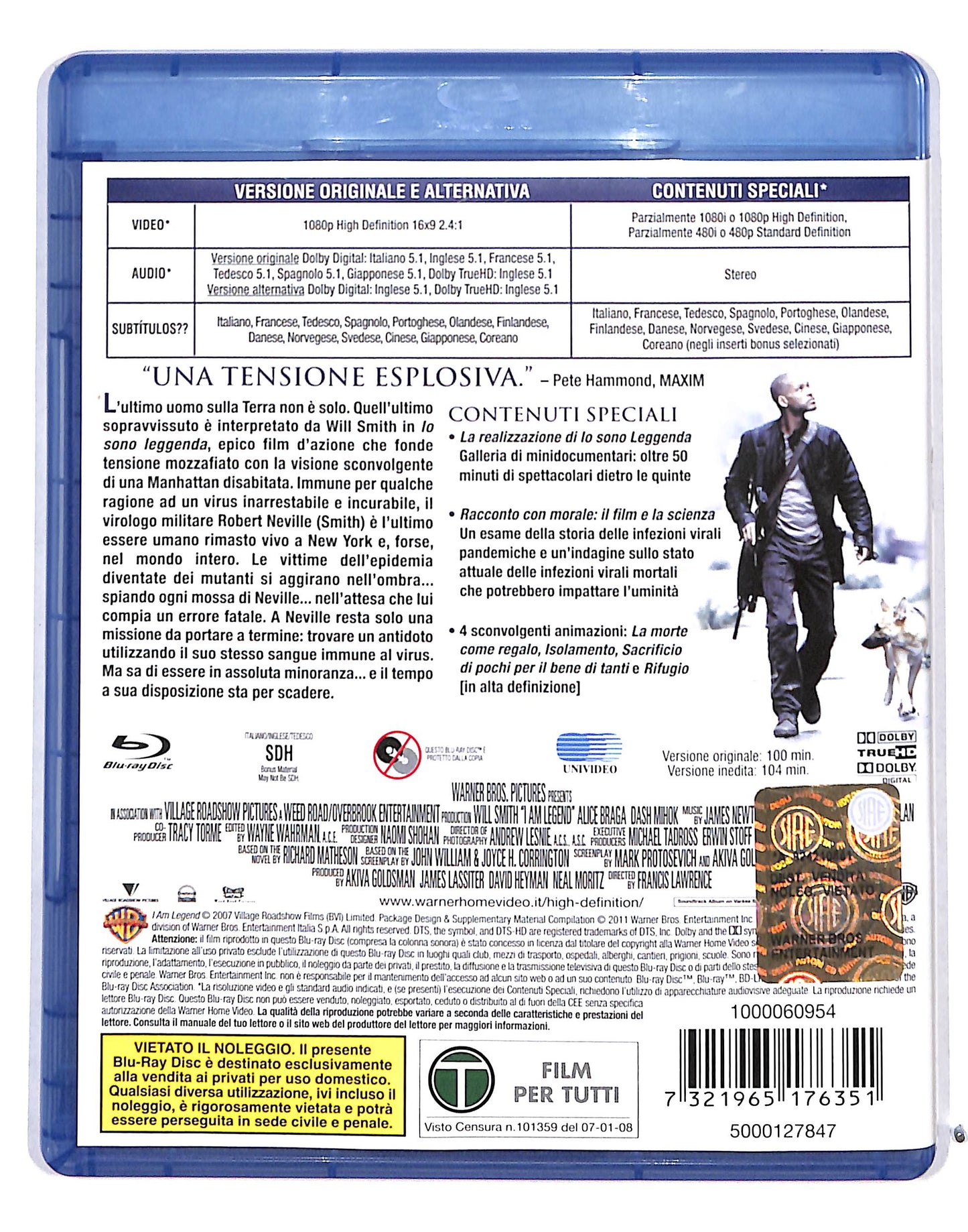 EBOND Io sono Leggenda BLURAY BLURAY DB713259
