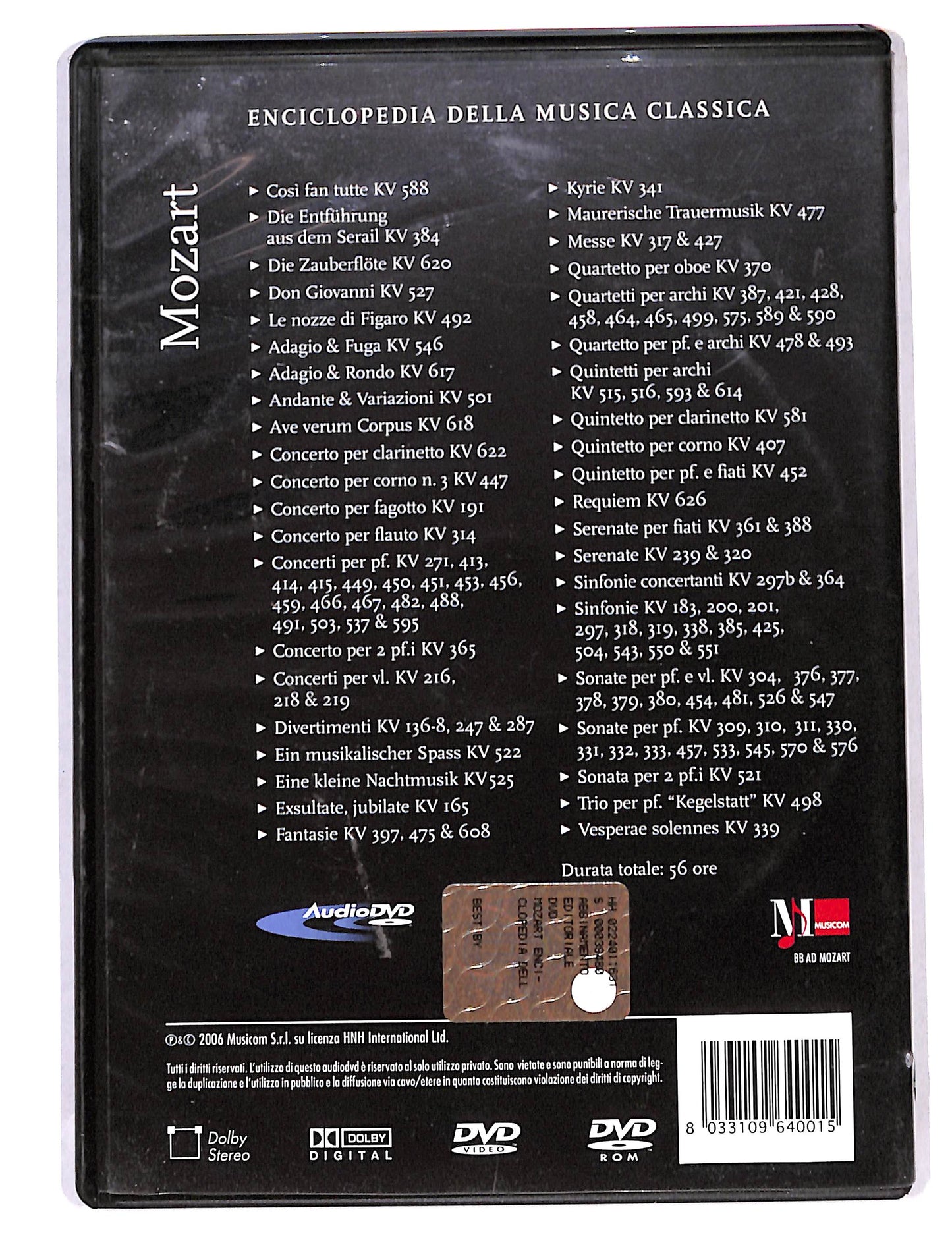 EBOND Enciclopedia della musica classica - Mozart 1756-1791 DVD DB713603