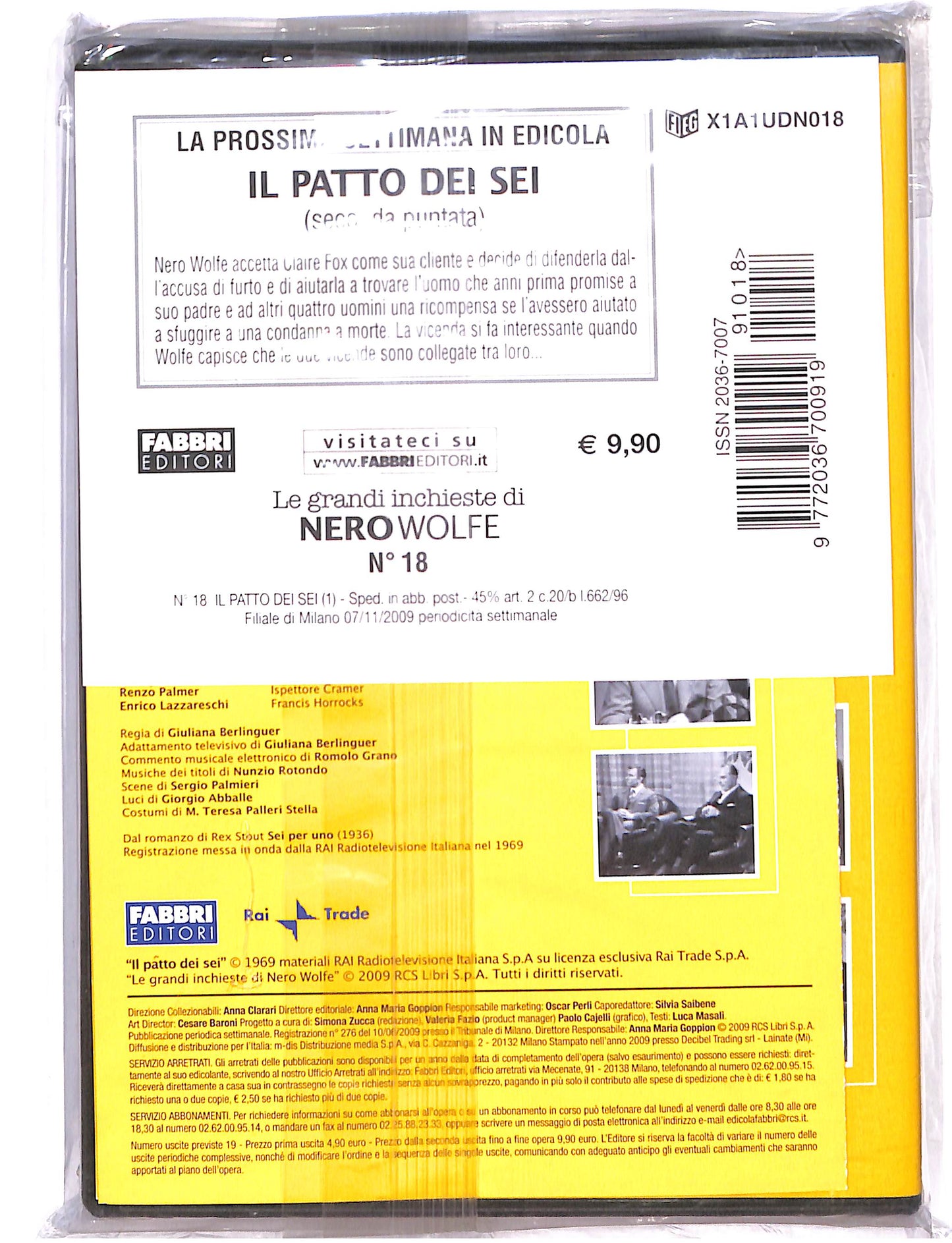 EBOND Nero Wolfe Il patto dei sei 1 puntata DVD DB713611