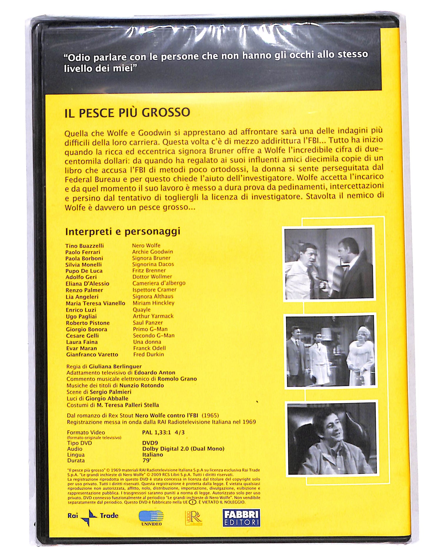 EBOND Nero wolfe - il pesce piu grosso 1 puntata DVD DB713613