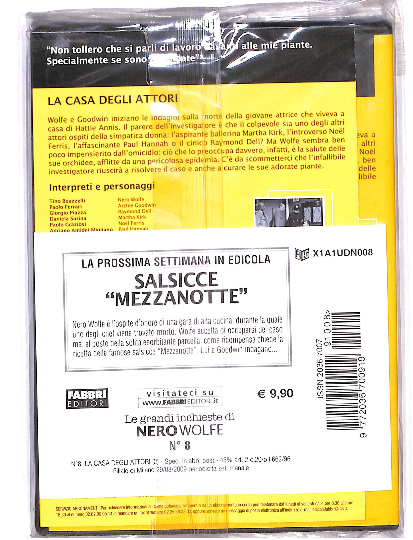 EBOND Nero Wolfe - La casa degli attori 1 puntata DVD DB713615