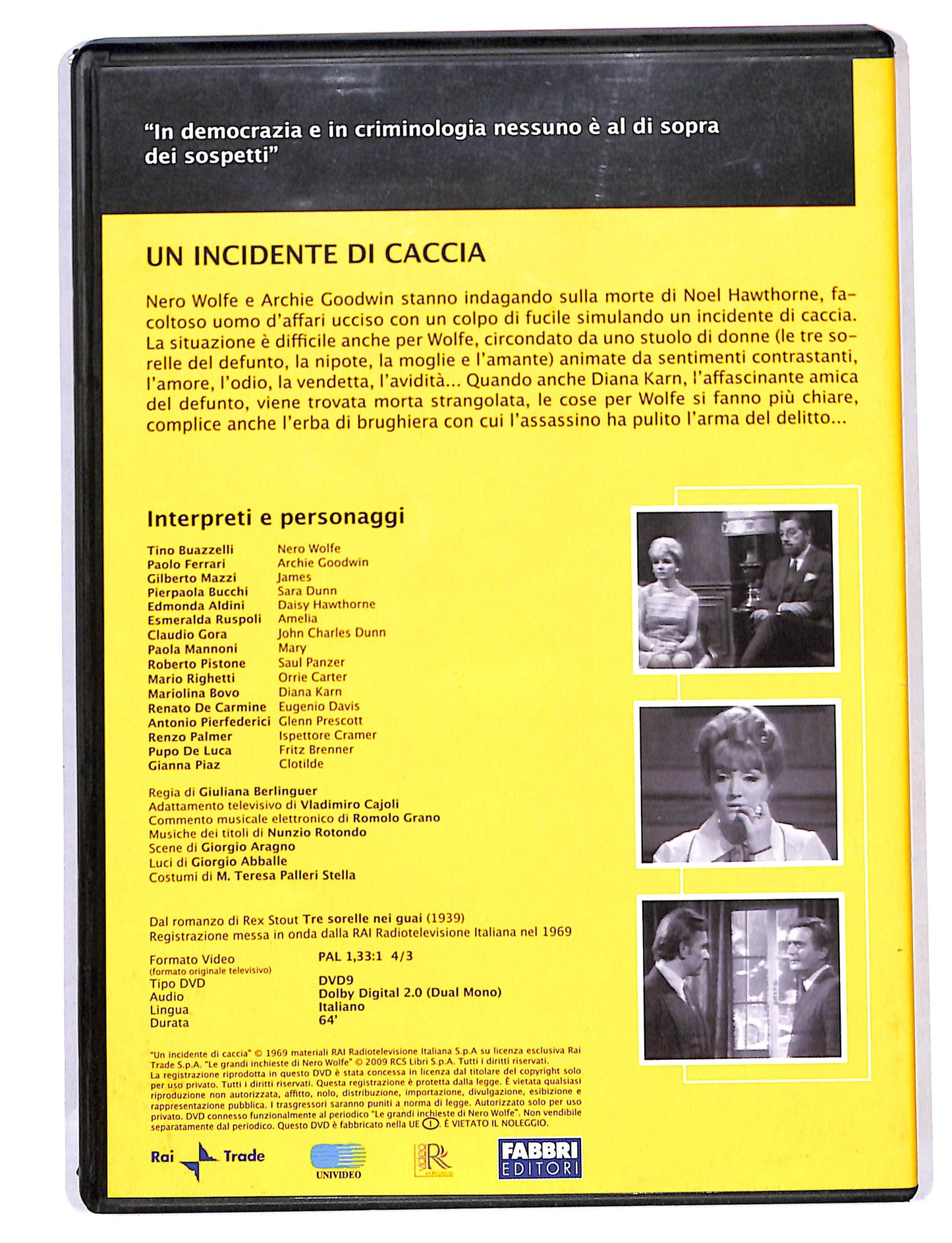 EBOND Nero wolfe - un incidente di caccia 2 puntata DVD DB713621