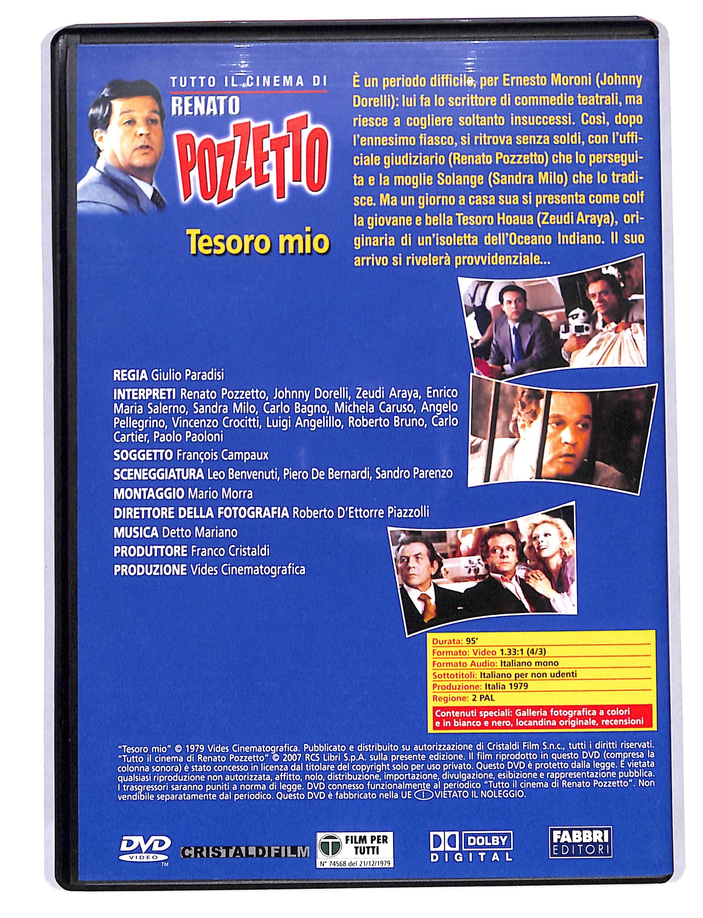 EBOND Tutto il cinema di Renato Pozzetto - Tesoro mio DVD DB713628