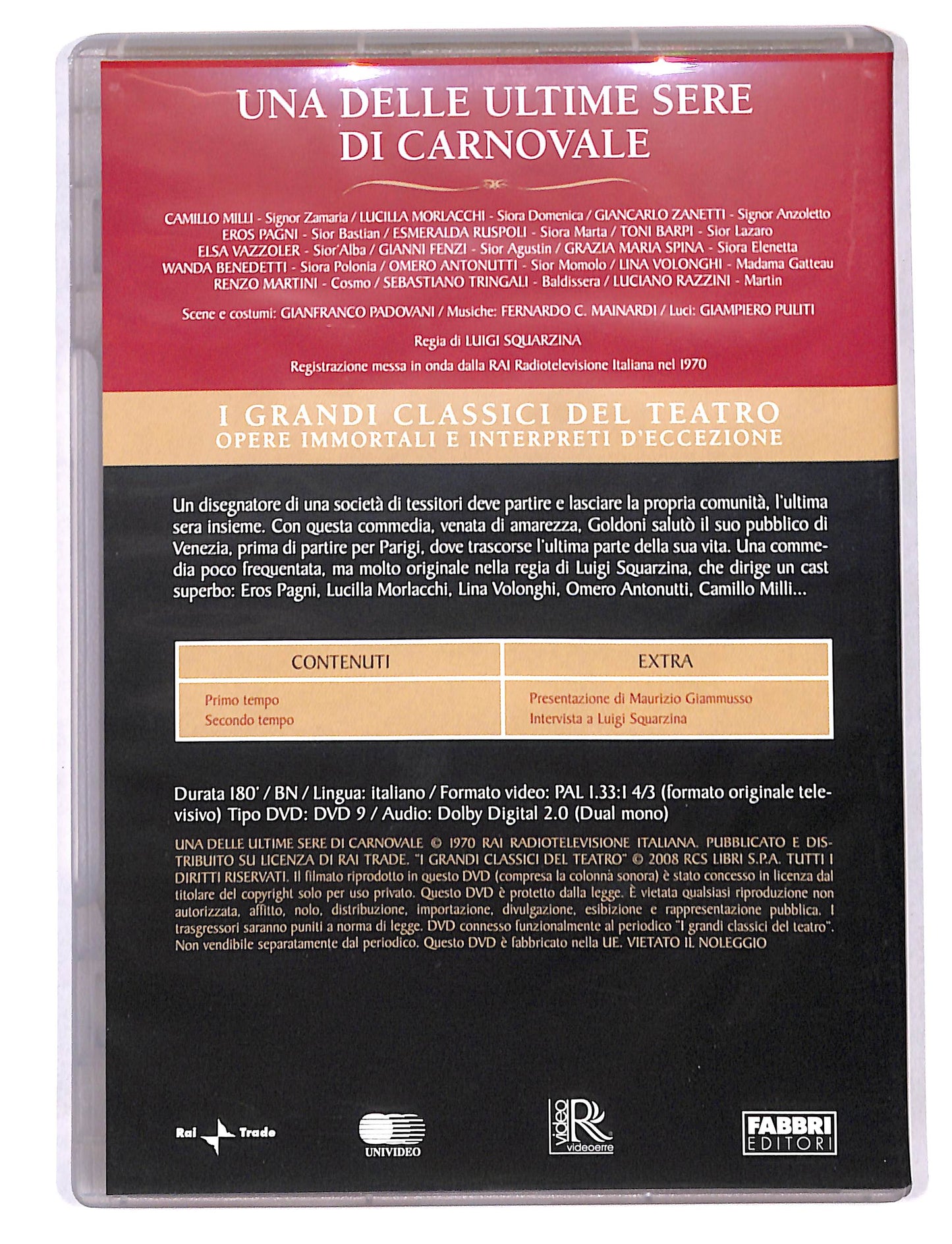 EBOND Una delle ultime sere di carnovale-grandi Classici Del Teatro DVD DB713629