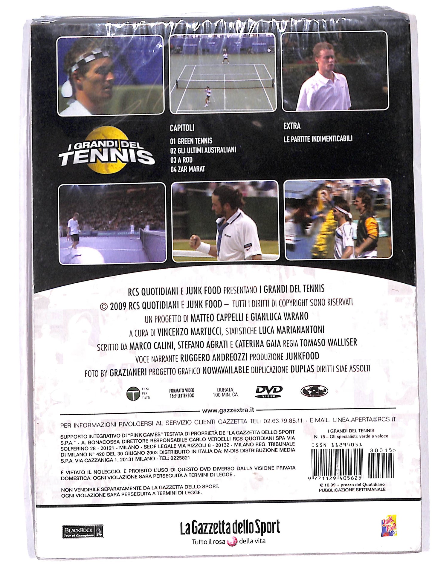EBOND I grandi del tennis vol 15 gli specialisti verde e veloce DVD DB713635