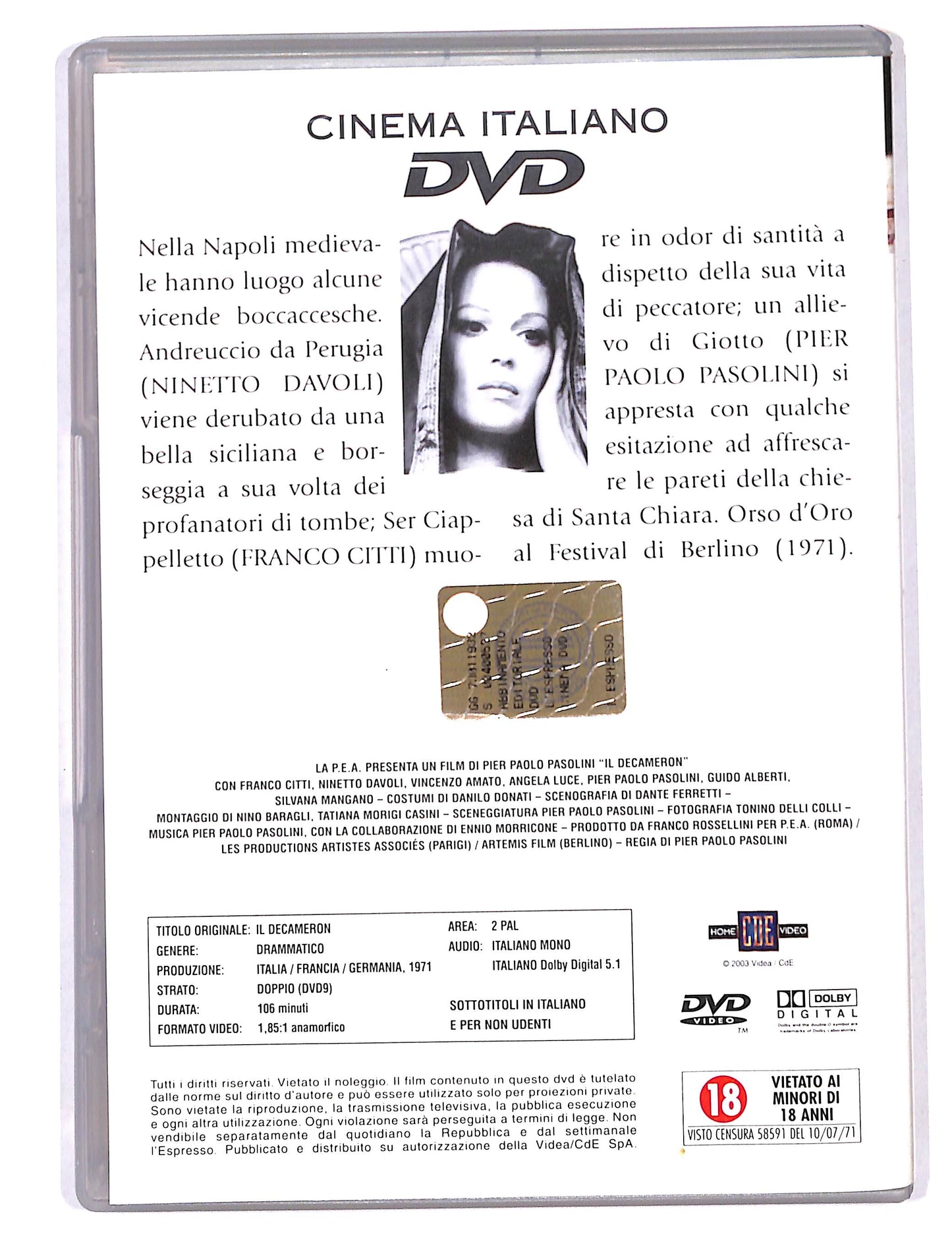 EBOND Il Decameron EDITORIALE DVD DB713646