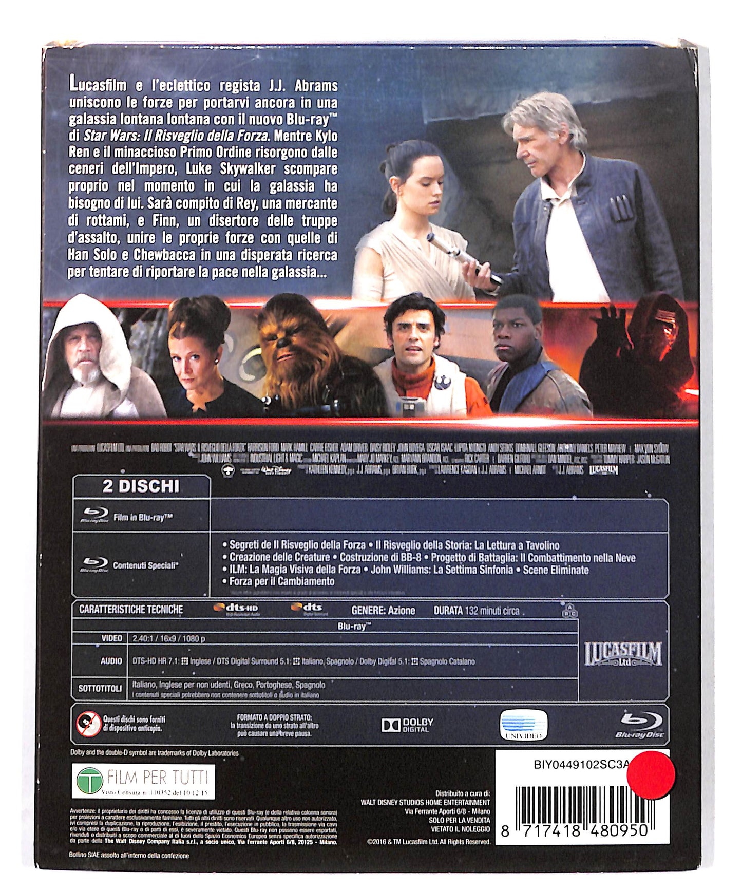 EBOND Star Wars Il Risveglio Della Forza BLURAY DB713705
