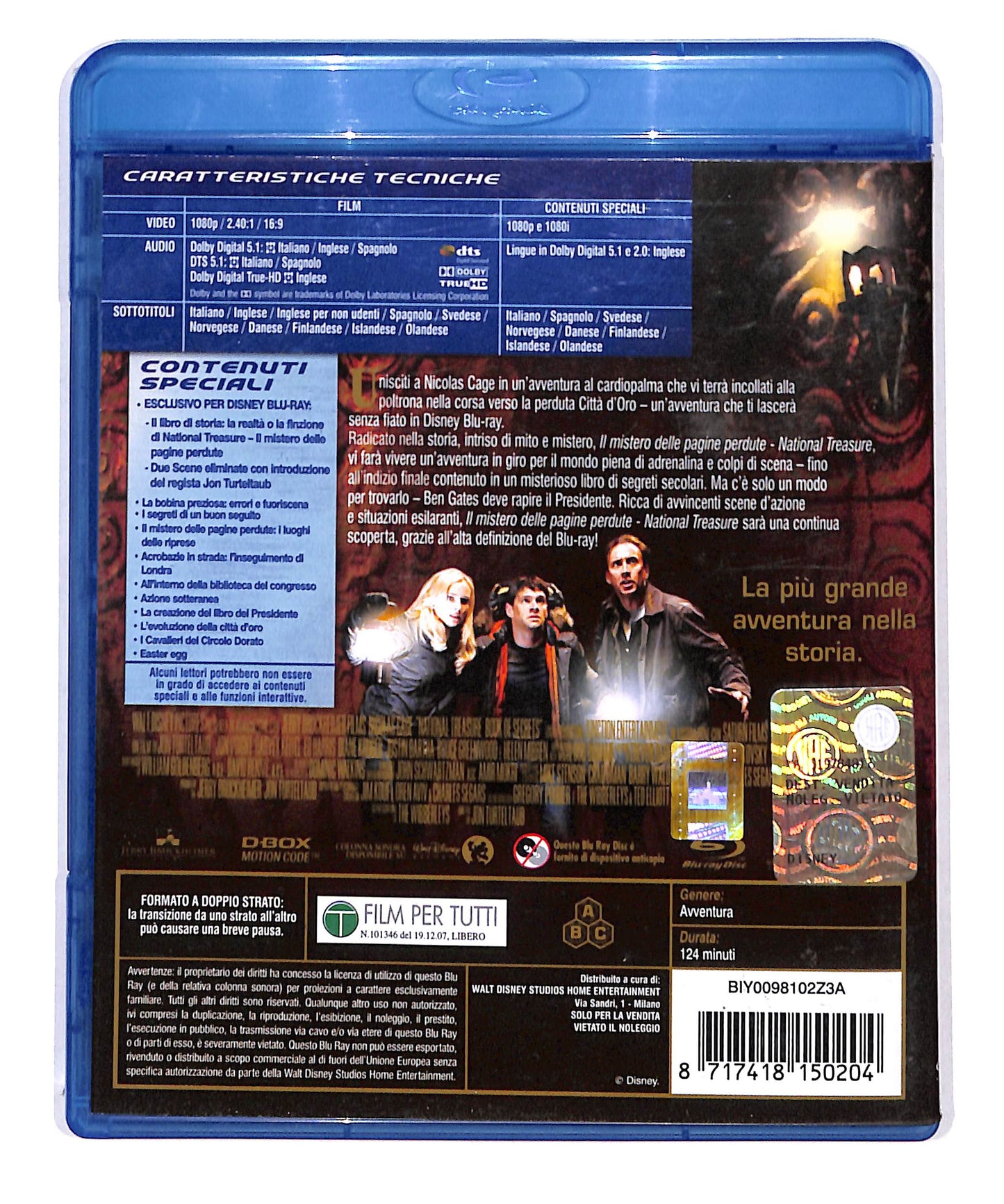 EBOND Il mistero delle pagine perdute - National Treasure  BLURAY DB713726