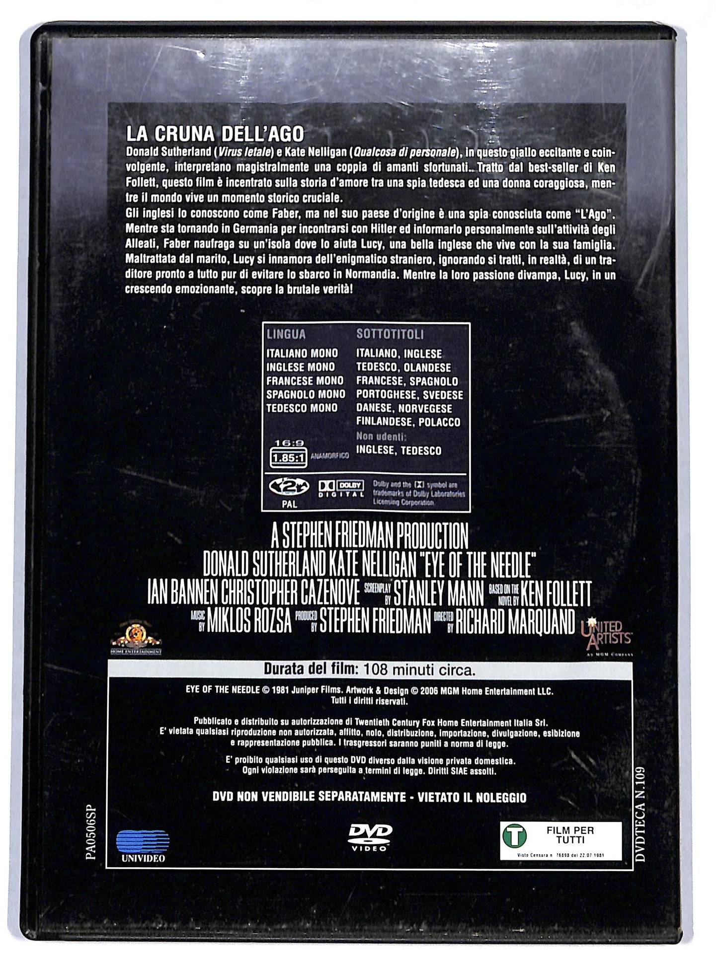 EBOND La cruna dell'ago EDITORIALE DVD DB713926