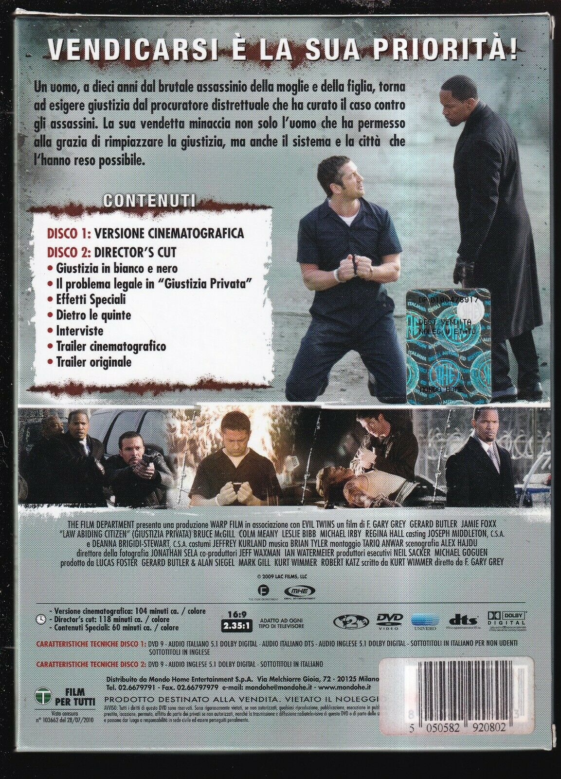 EBOND Giustizia Privata Edizione Speciale 2 DVD DB714618