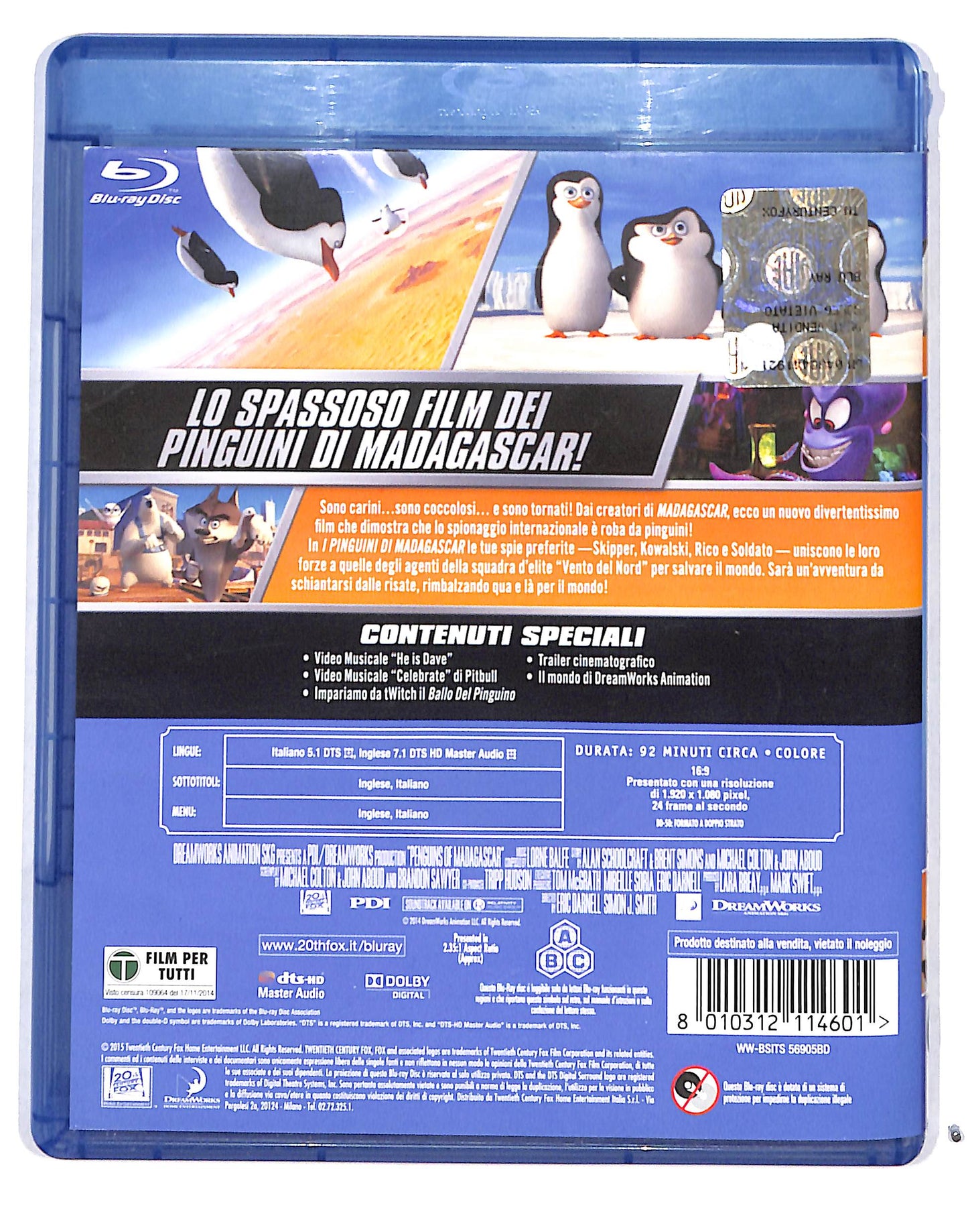 EBOND I pinguini di Madagascar BLURAY DB715103