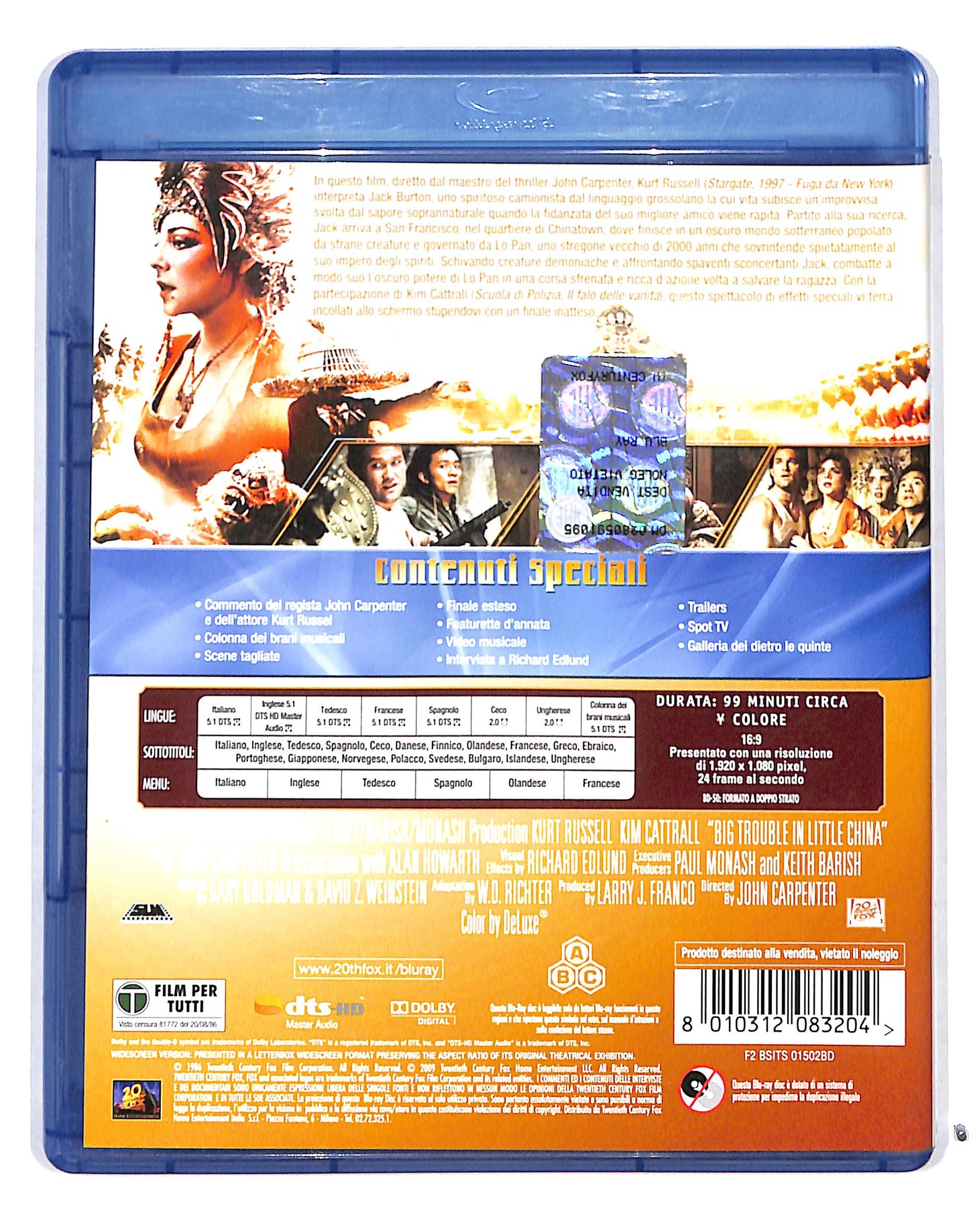 EBOND Grosso guaio a Chinatown BLURAY BLURAY BLURAY BLURAY DB715109