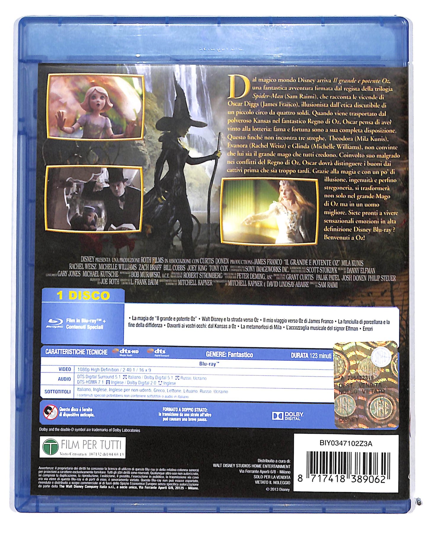 EBOND Il grande e potente Oz BLURAY BLURAY DB715115