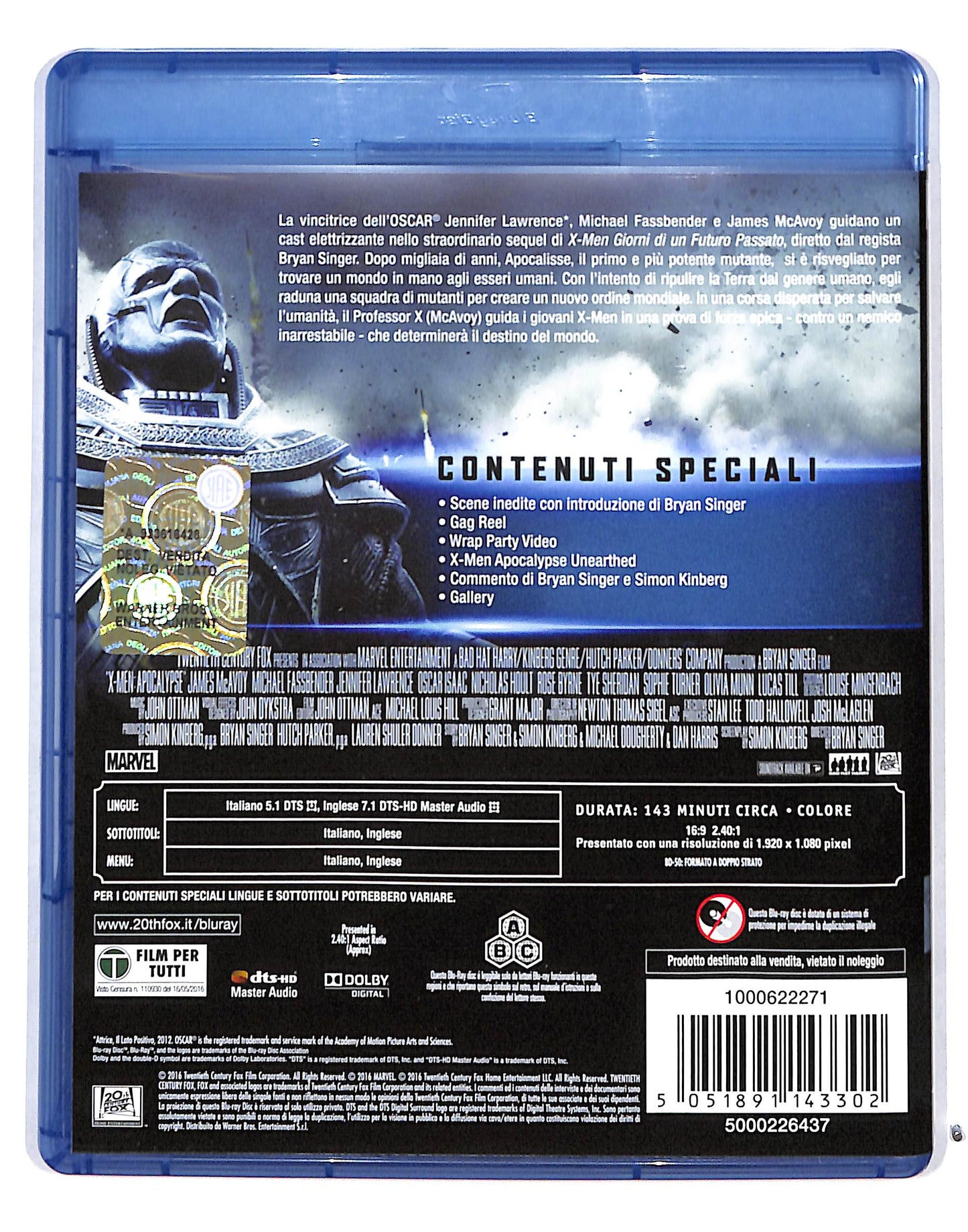 EBOND X-Men l'apocalisse BLURAY BLURAY DB715124