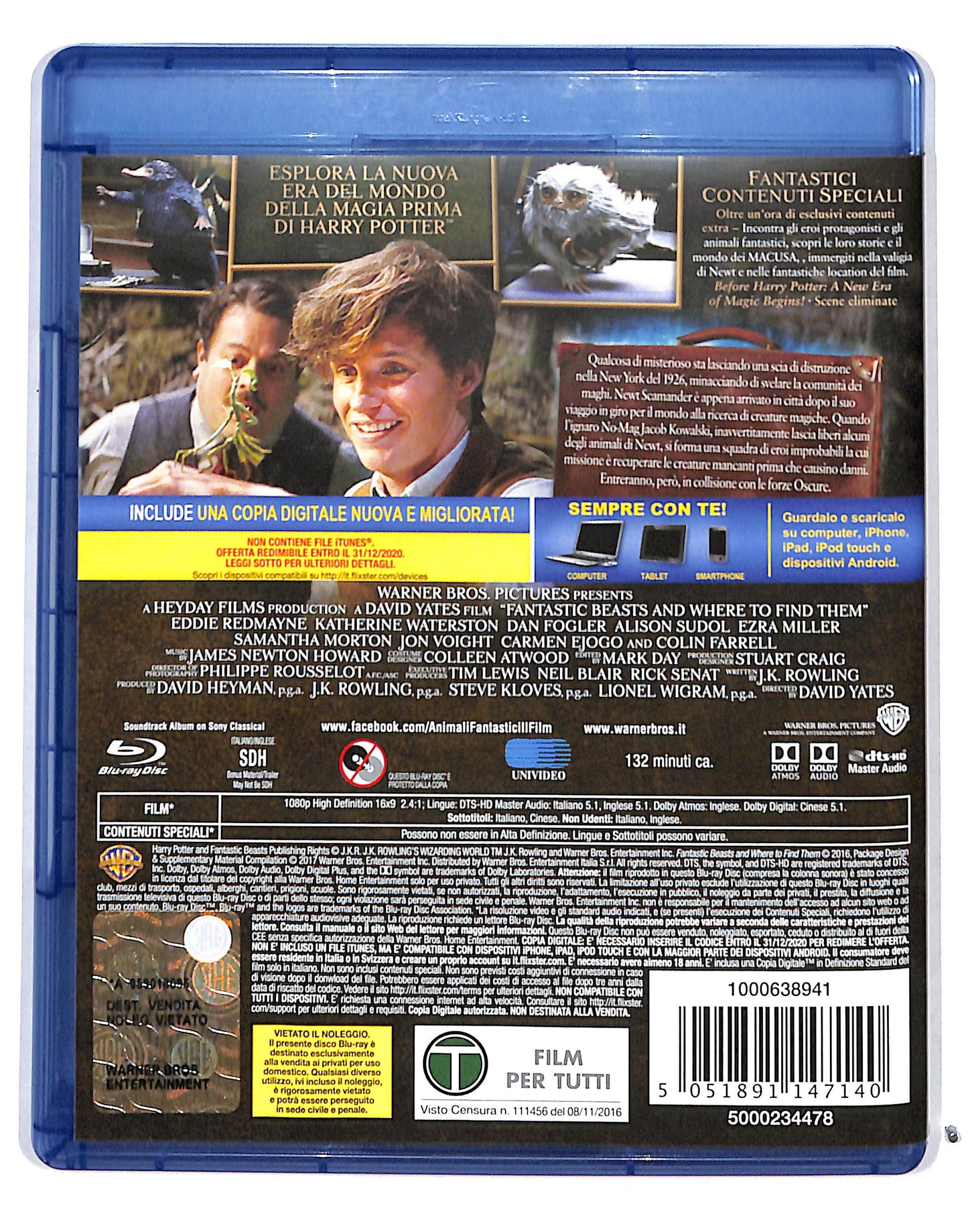 EBOND Animali Fantastici e Dove Trovarli BLURAY DB715132