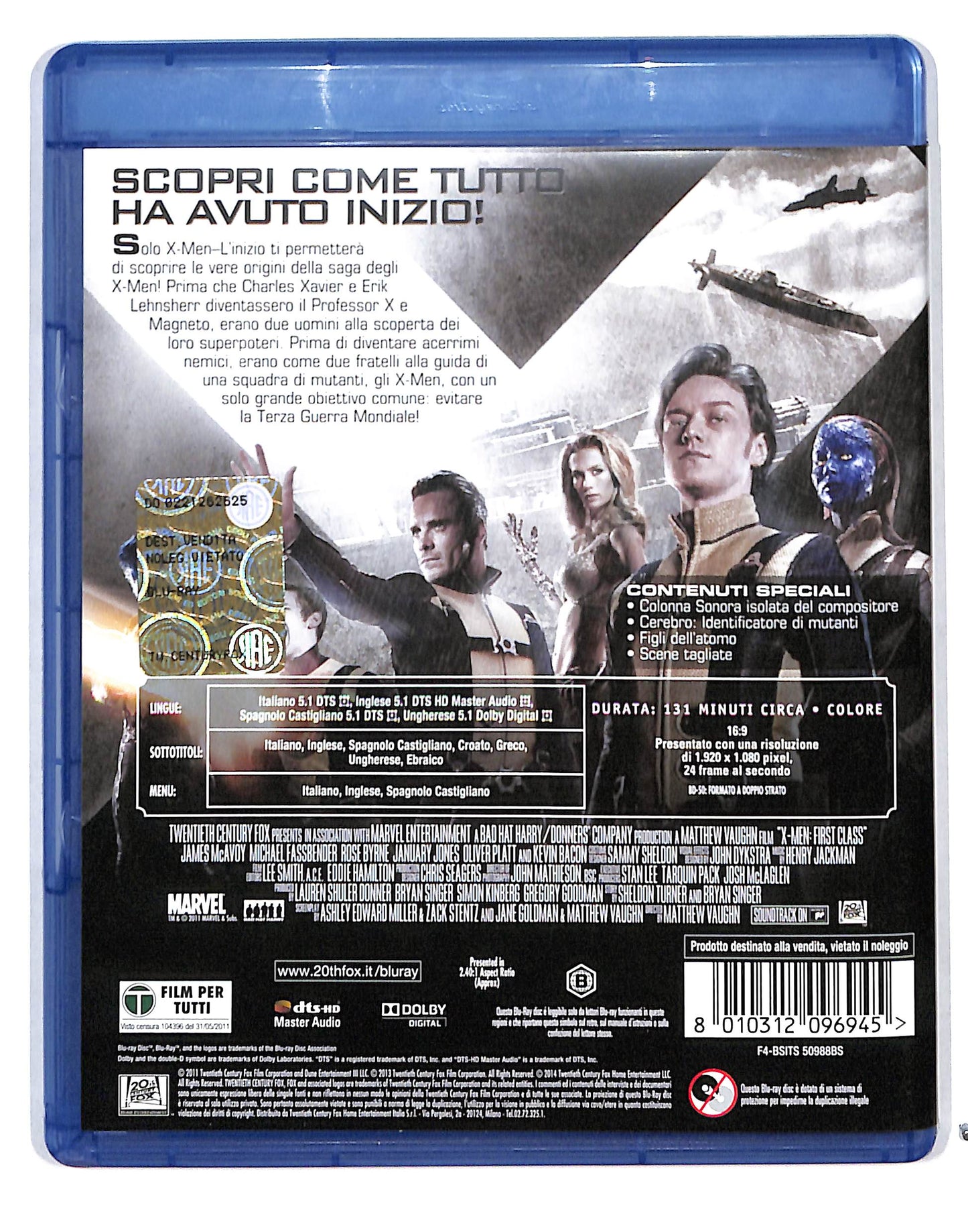 EBOND X-Men l'inizio BLURAY BLURAY DB715135