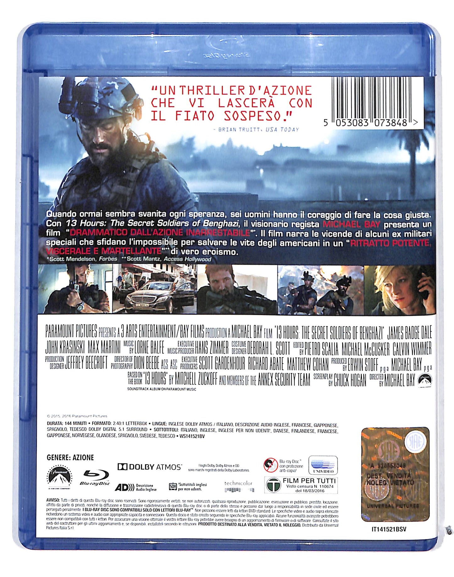 EBOND 13 Hours - The Secret Soldiers of Benghazi BLURAY BLURAY DB715138