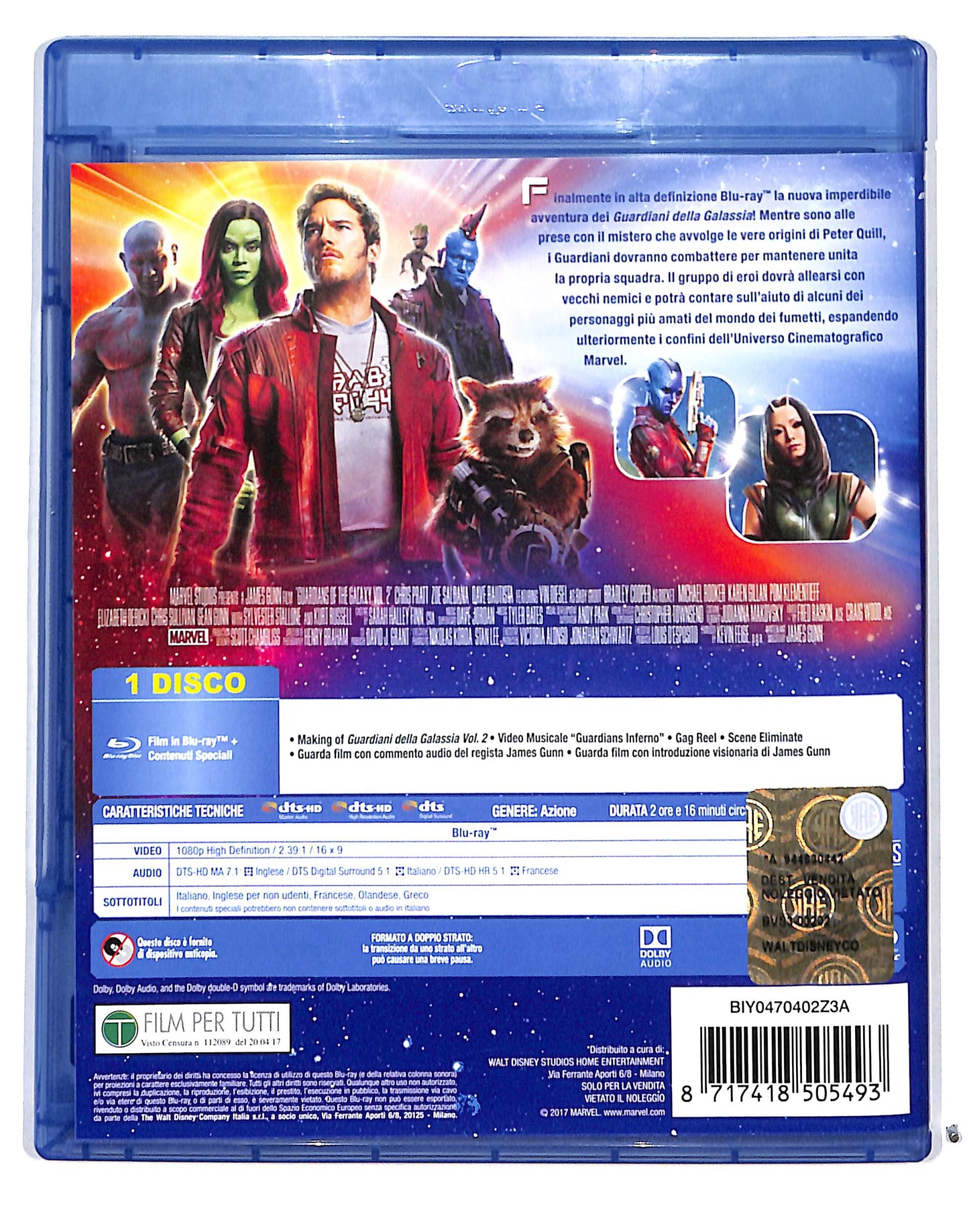 EBOND Guardiani della galassia vol 2 BLURAY BLURAY DB715161