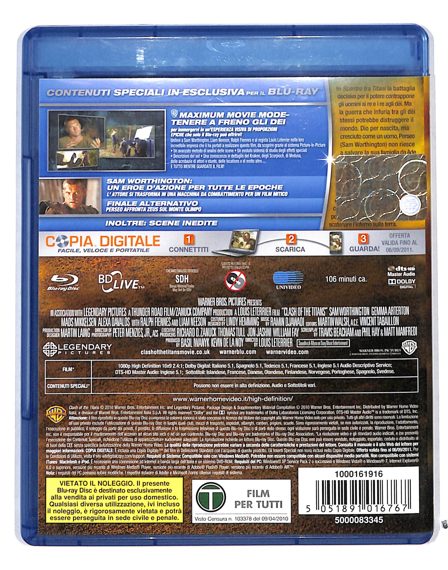 EBOND Scontro Tra Titani BLURAY DB715166